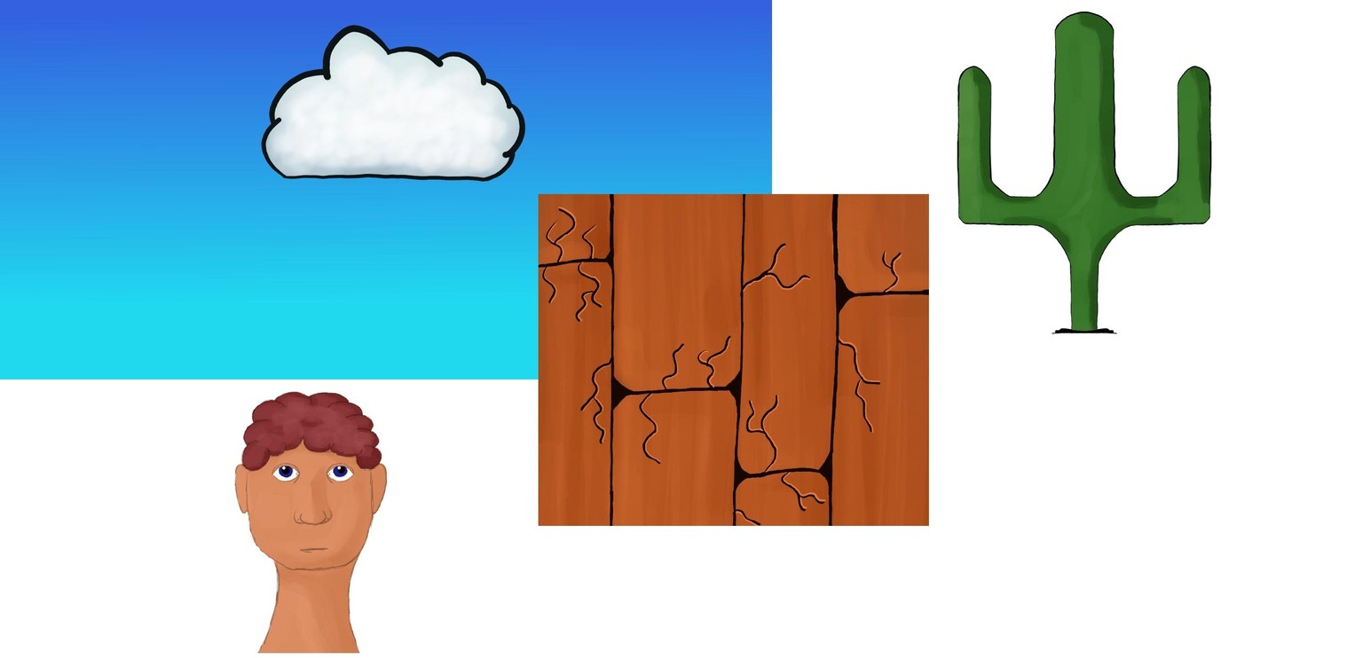 Woody clouds in the face of a cactus - image 2 - student project