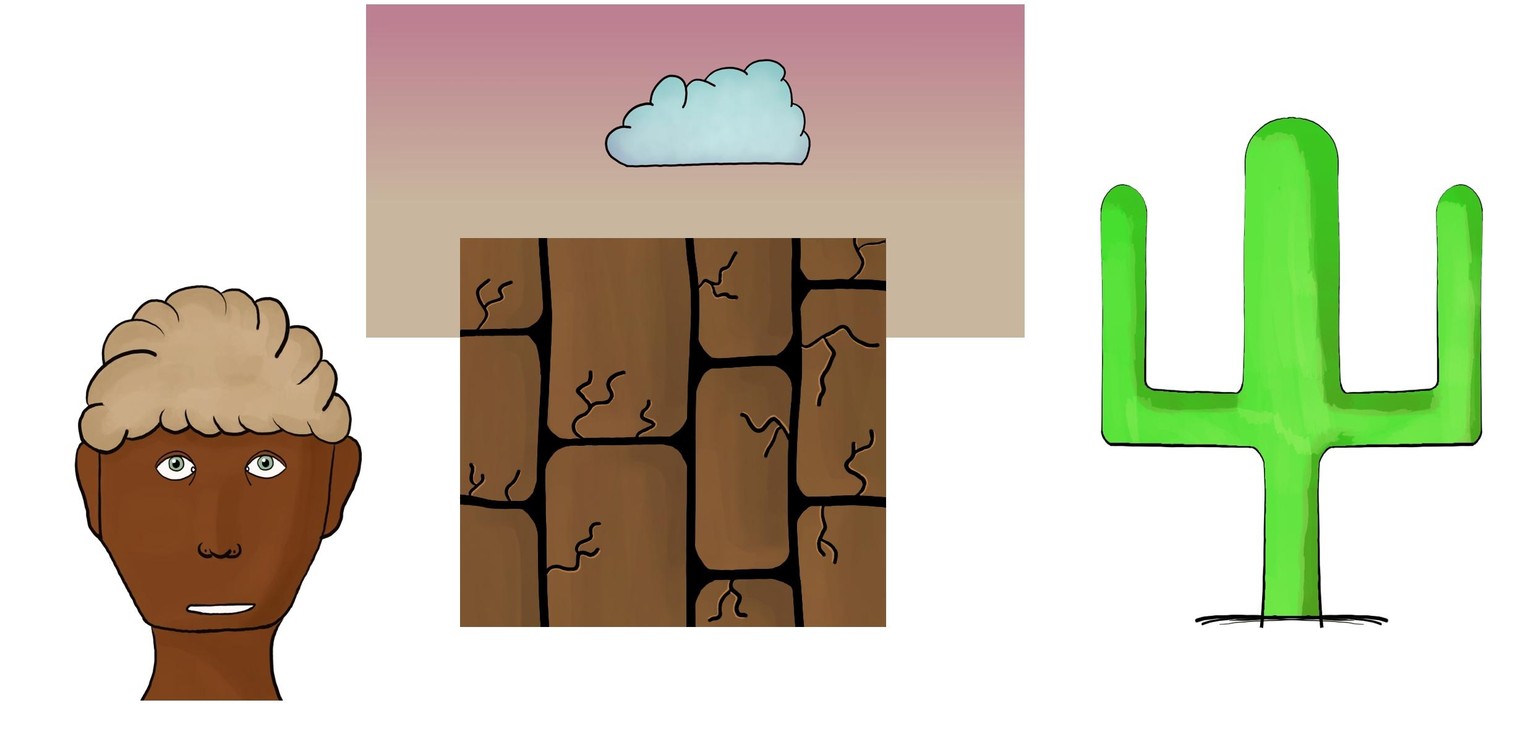 Woody clouds in the face of a cactus - image 1 - student project