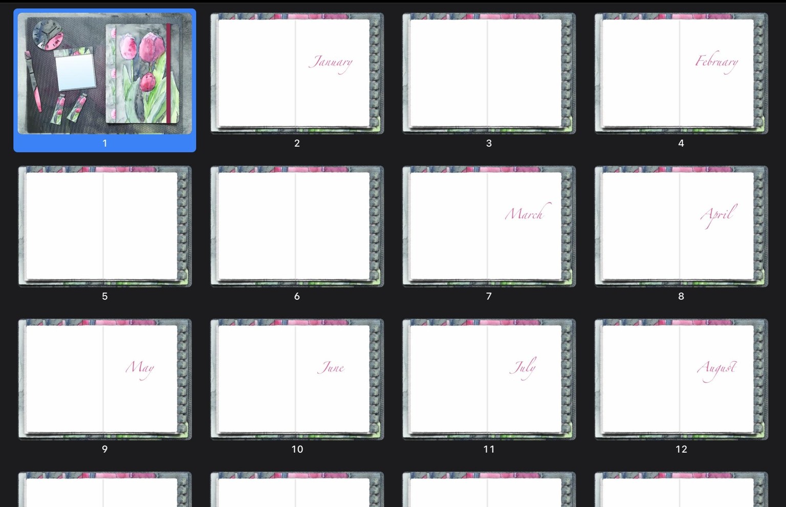 Digital Planner in Keynote - image 2 - student project