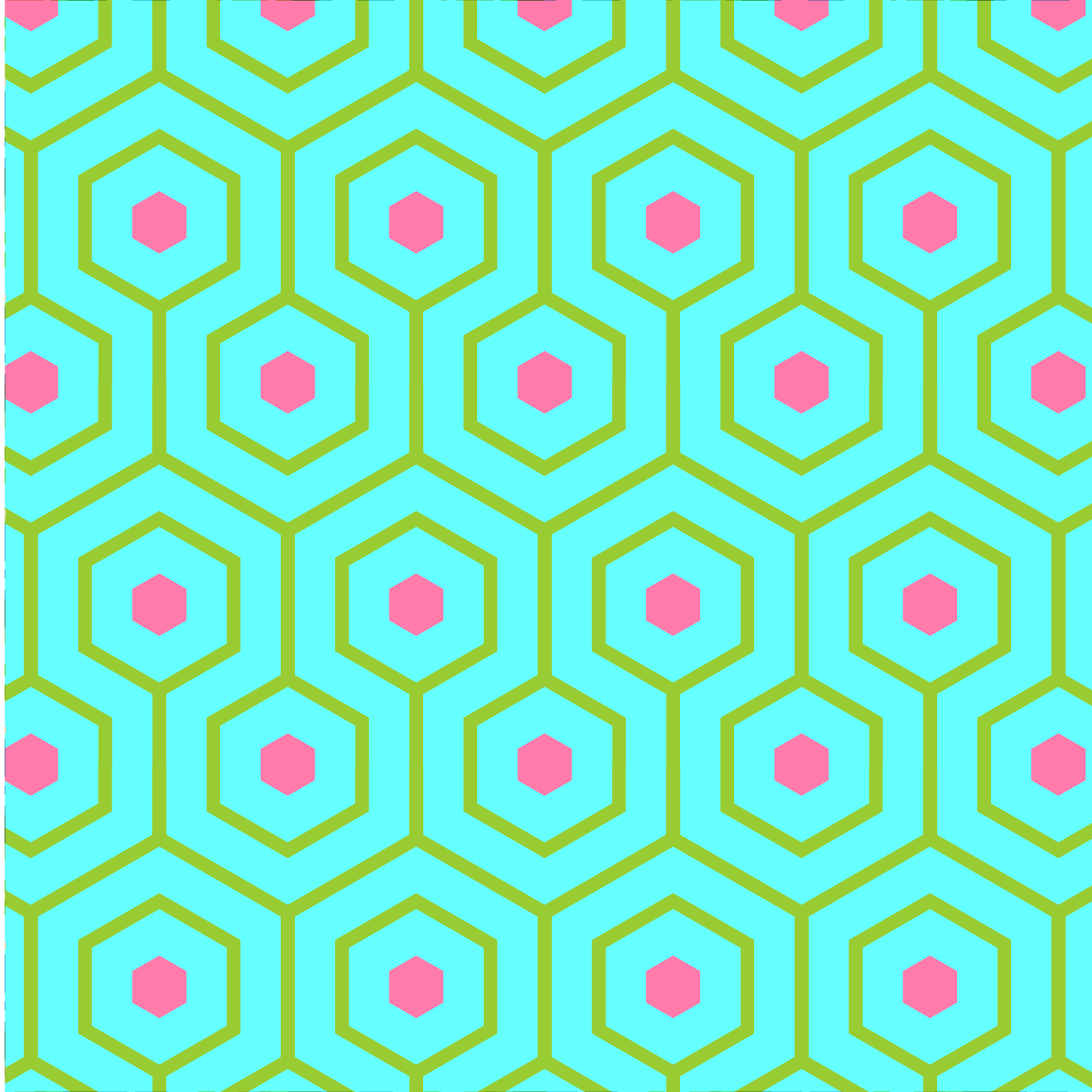 My Meandering Hexagon Pattern! - image 2 - student project