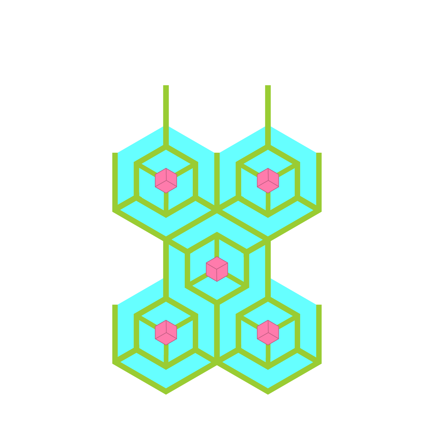 My Meandering Hexagon Pattern! - image 4 - student project