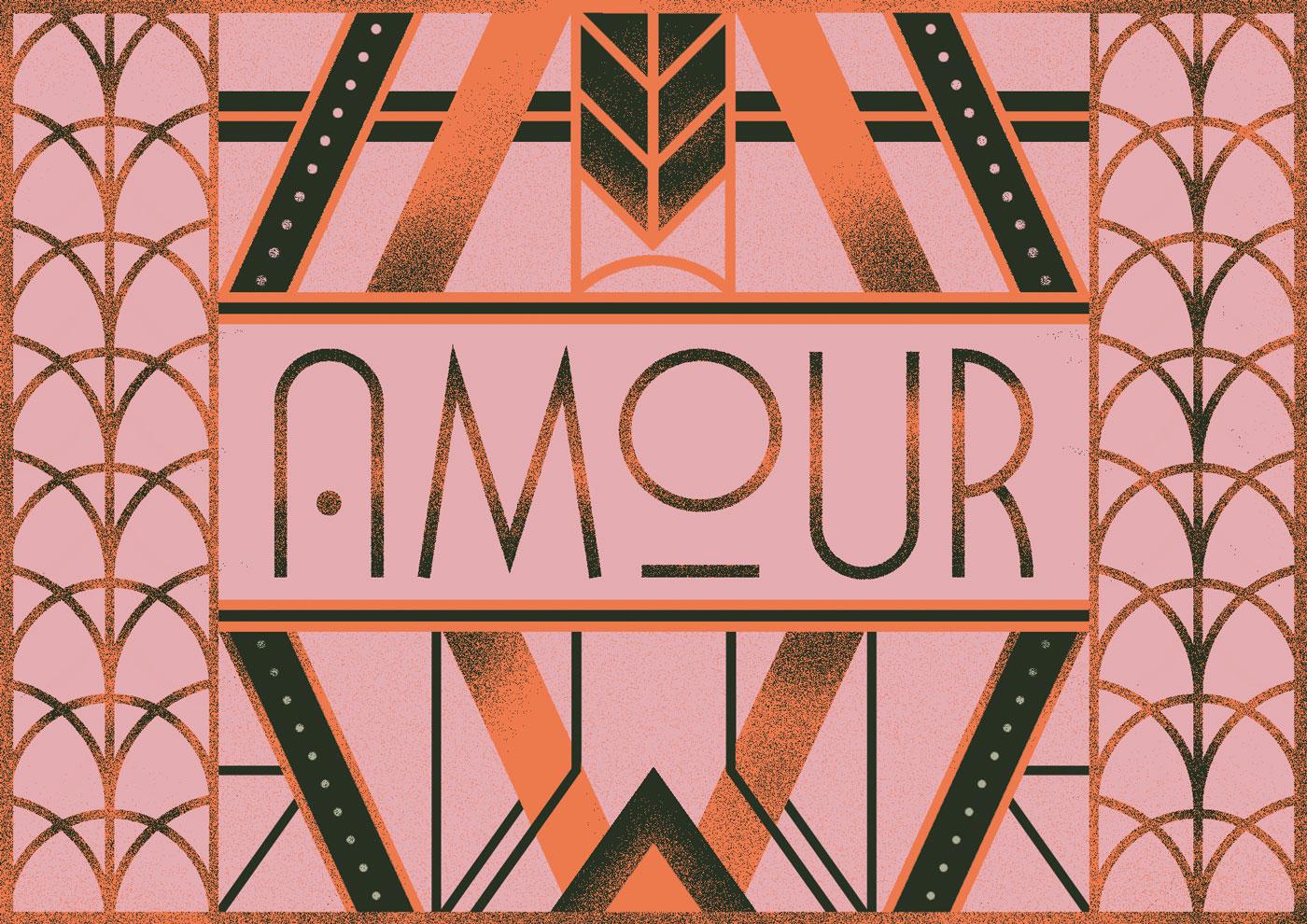 Amour - Art Deco lettering - image 9 - student project