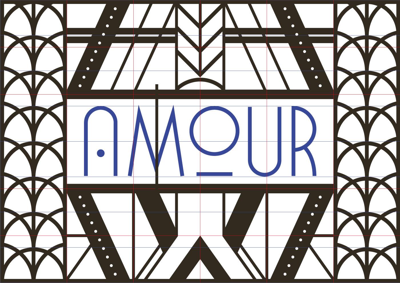 Amour - Art Deco lettering - image 5 - student project