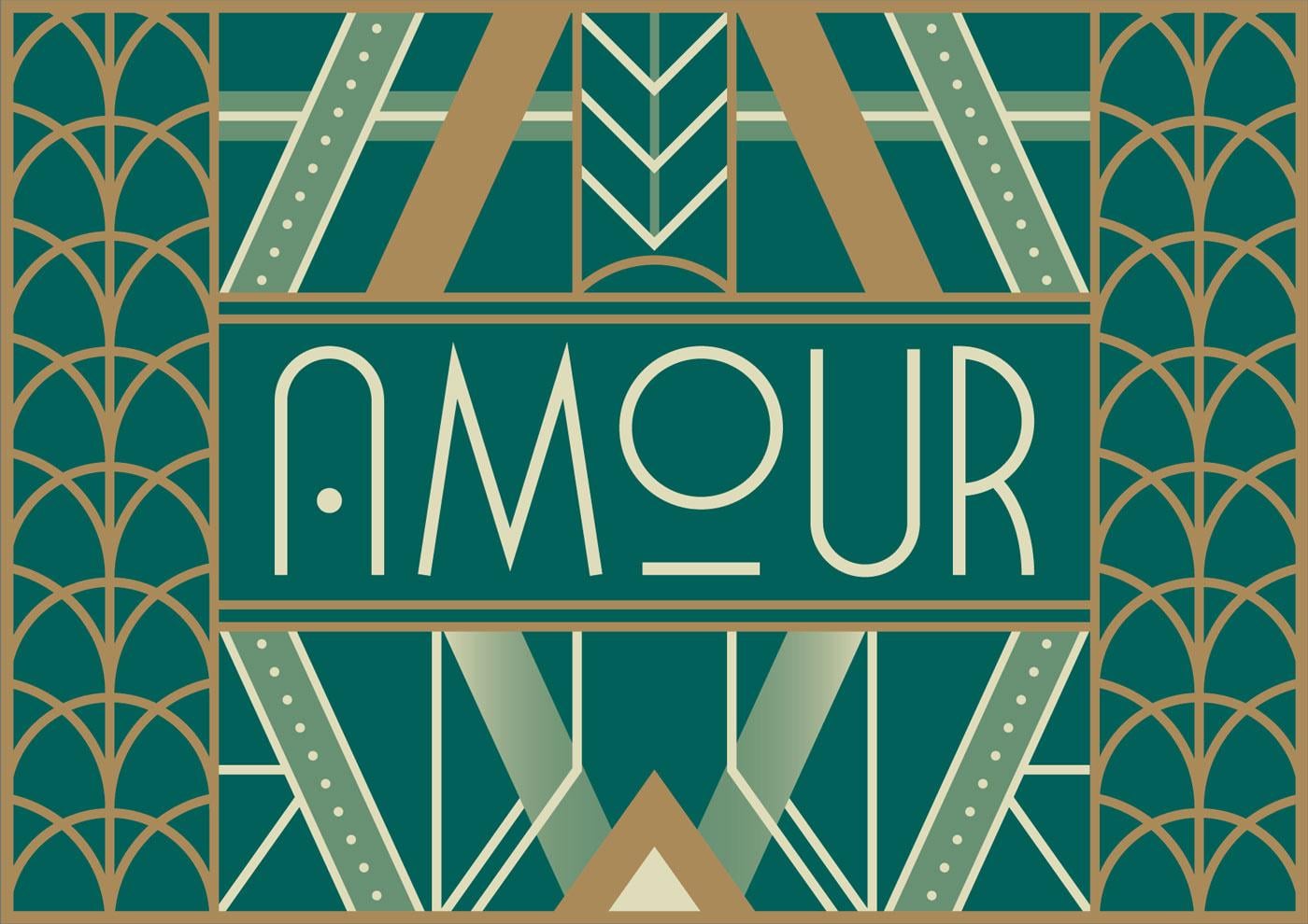 Amour - Art Deco lettering - image 6 - student project