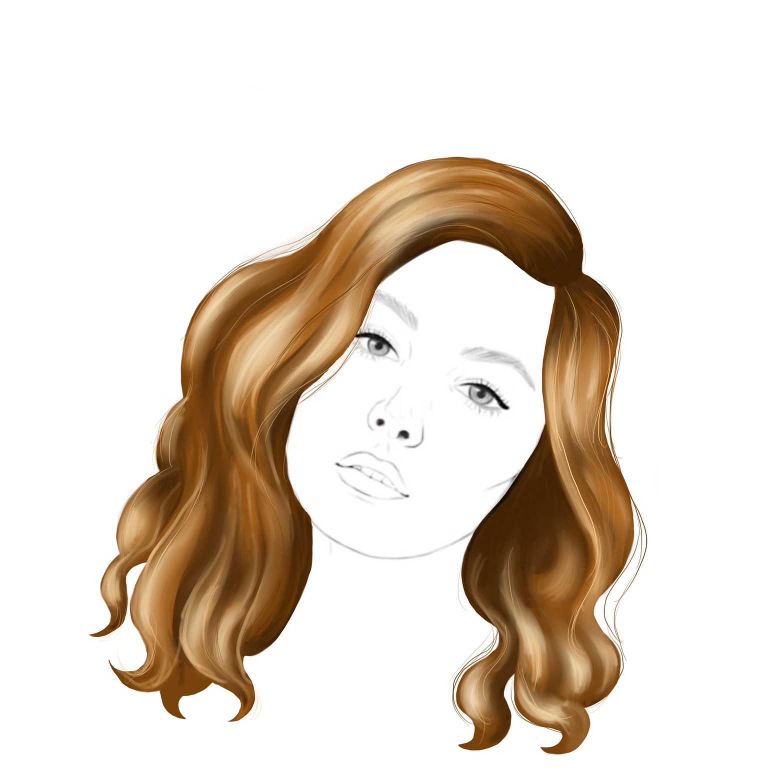 Hair in procreate - image 5 - student project