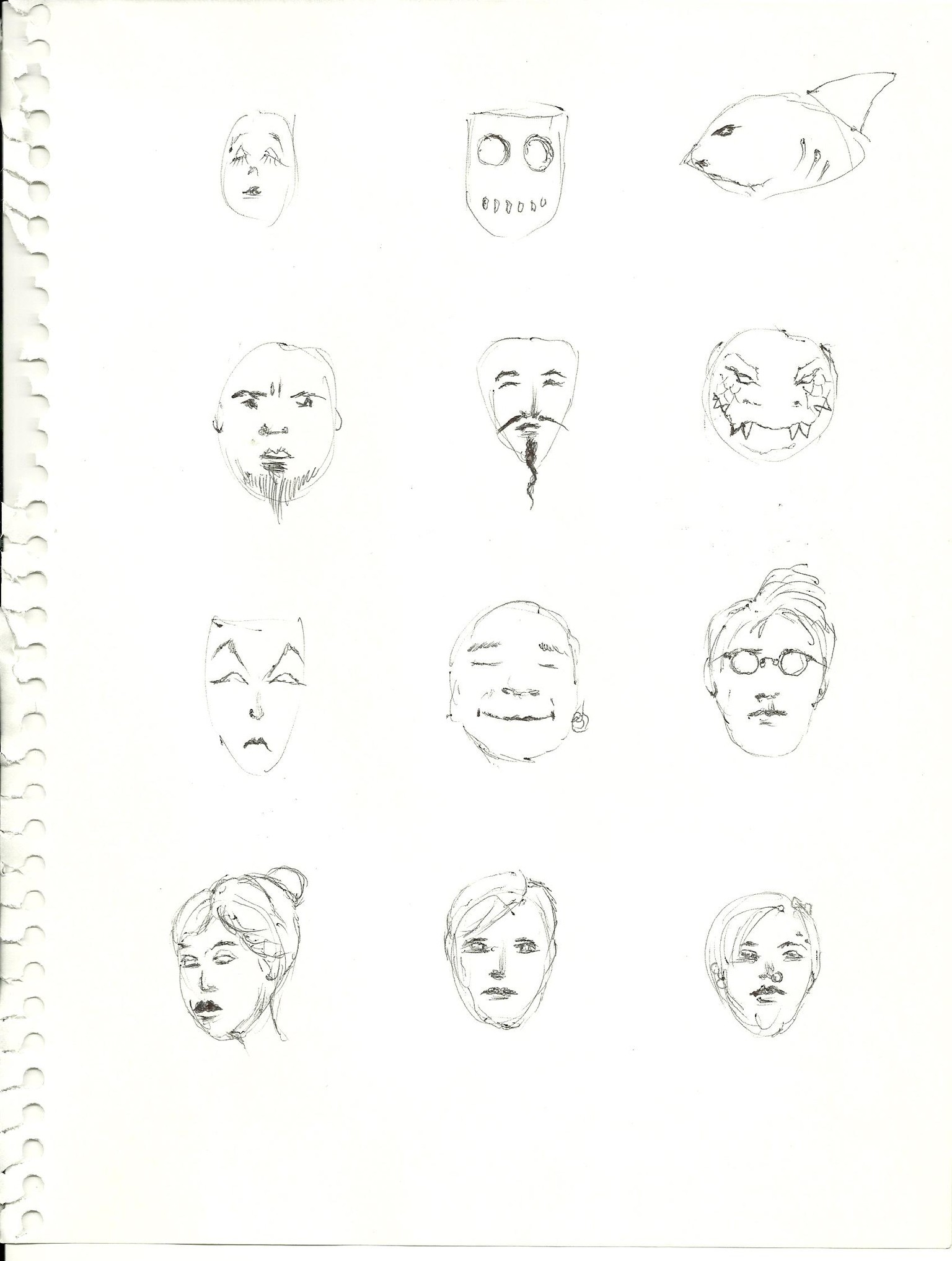 Faced w Fear: Conquering Your Fear of drawing Faces - image 1 - student project