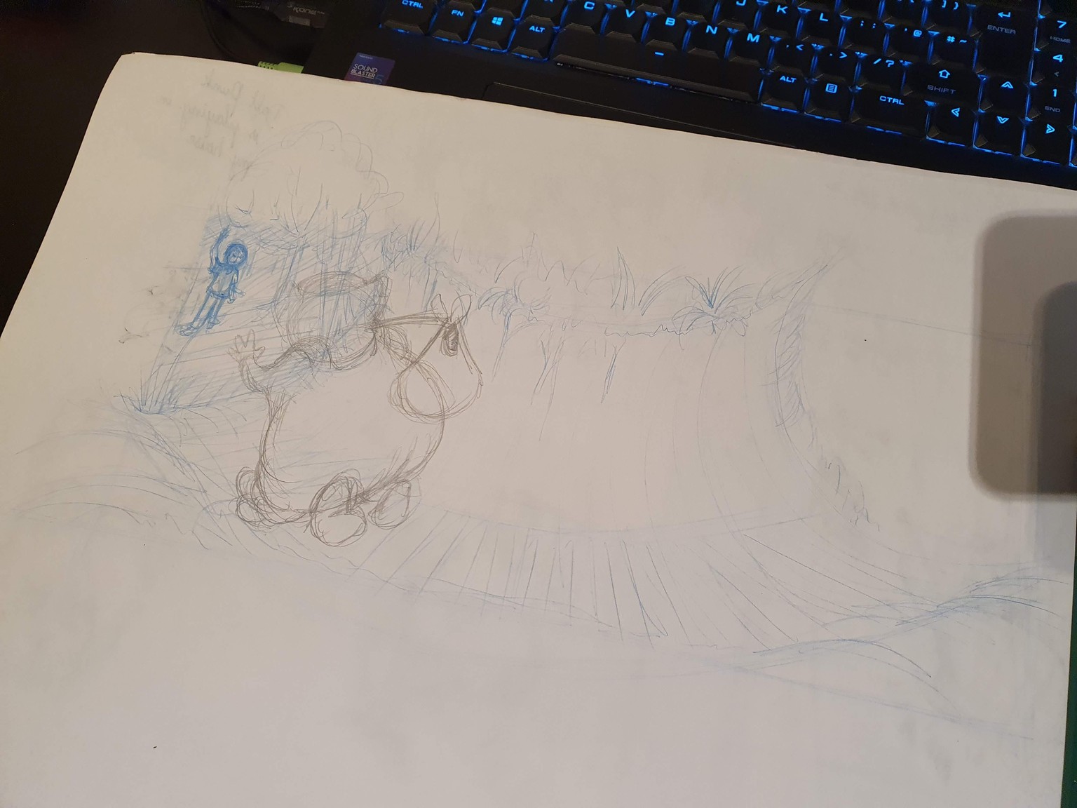 Willie Wombat travels through the magic tunnel... - image 9 - student project