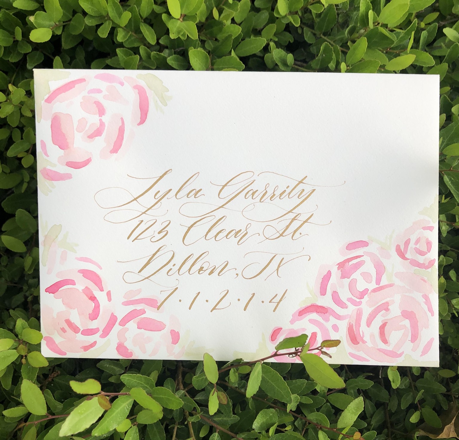Watercolor Envelope - image 1 - student project