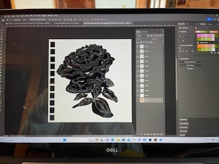 Practice Color Indexing - Watercolor Rose - image 5 - student project