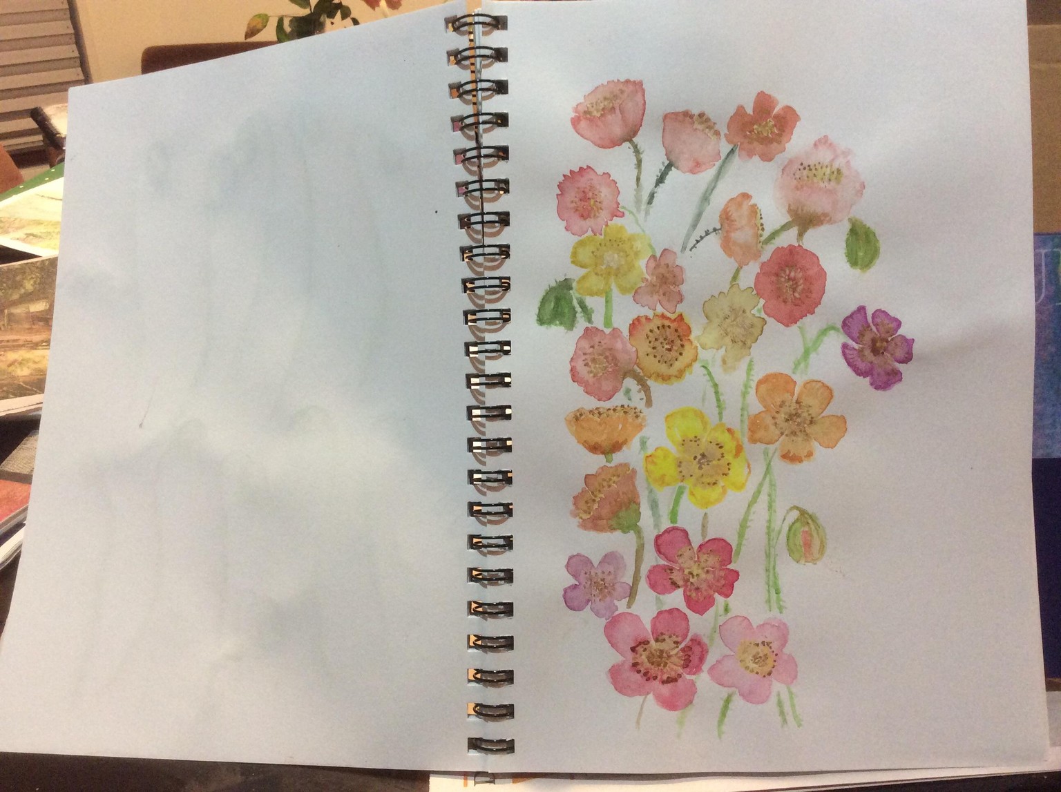 Watercolor Iceland Poppies - image 1 - student project