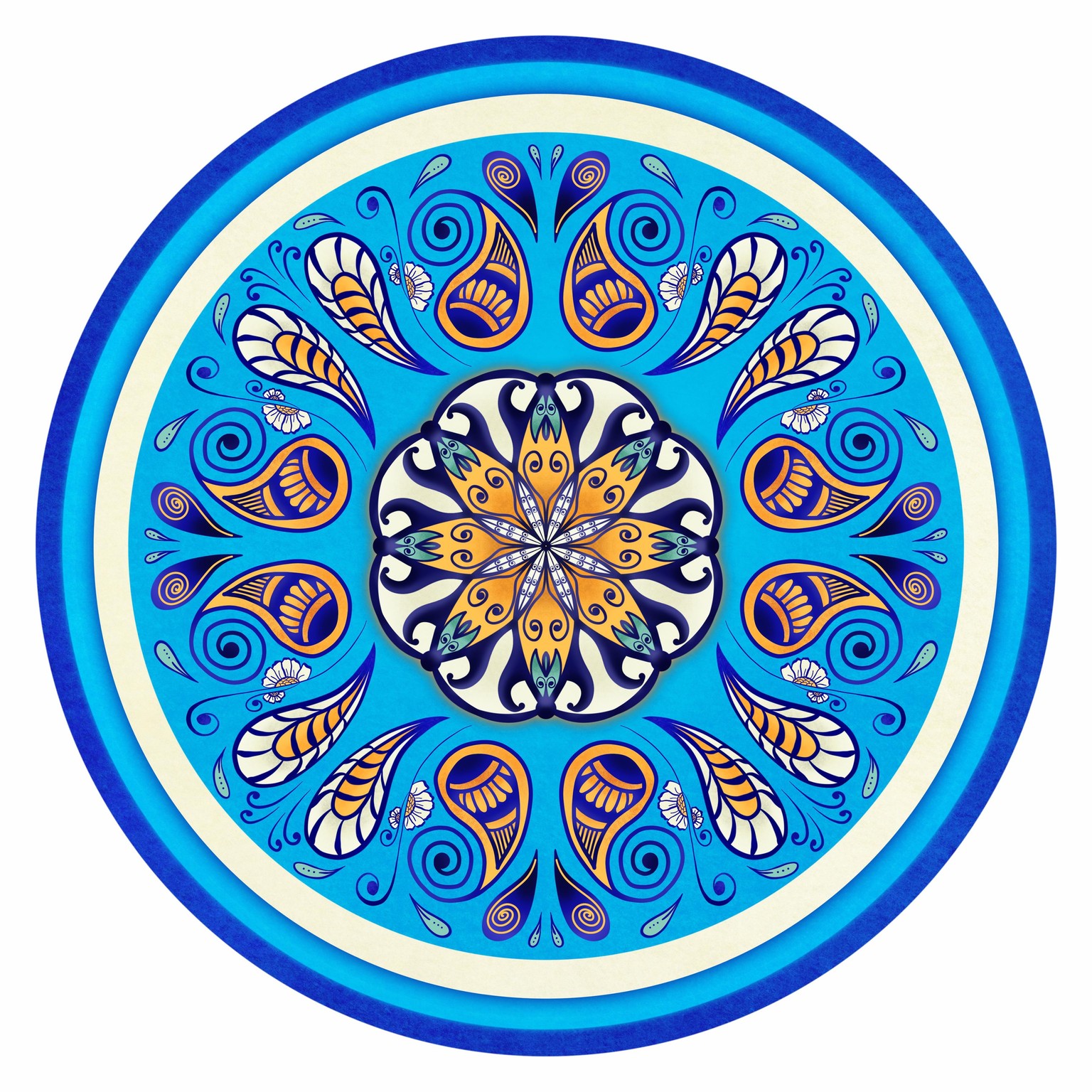My Artwork. Blue pottery style:) - image 1 - student project