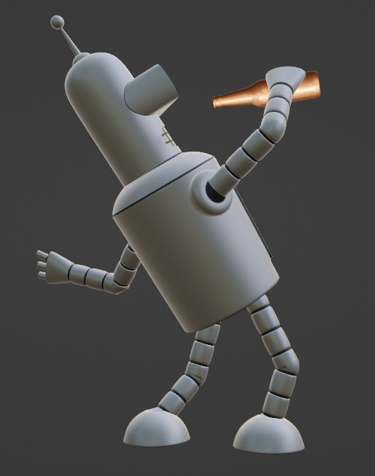 Bender just loves him some beer. - image 1 - student project