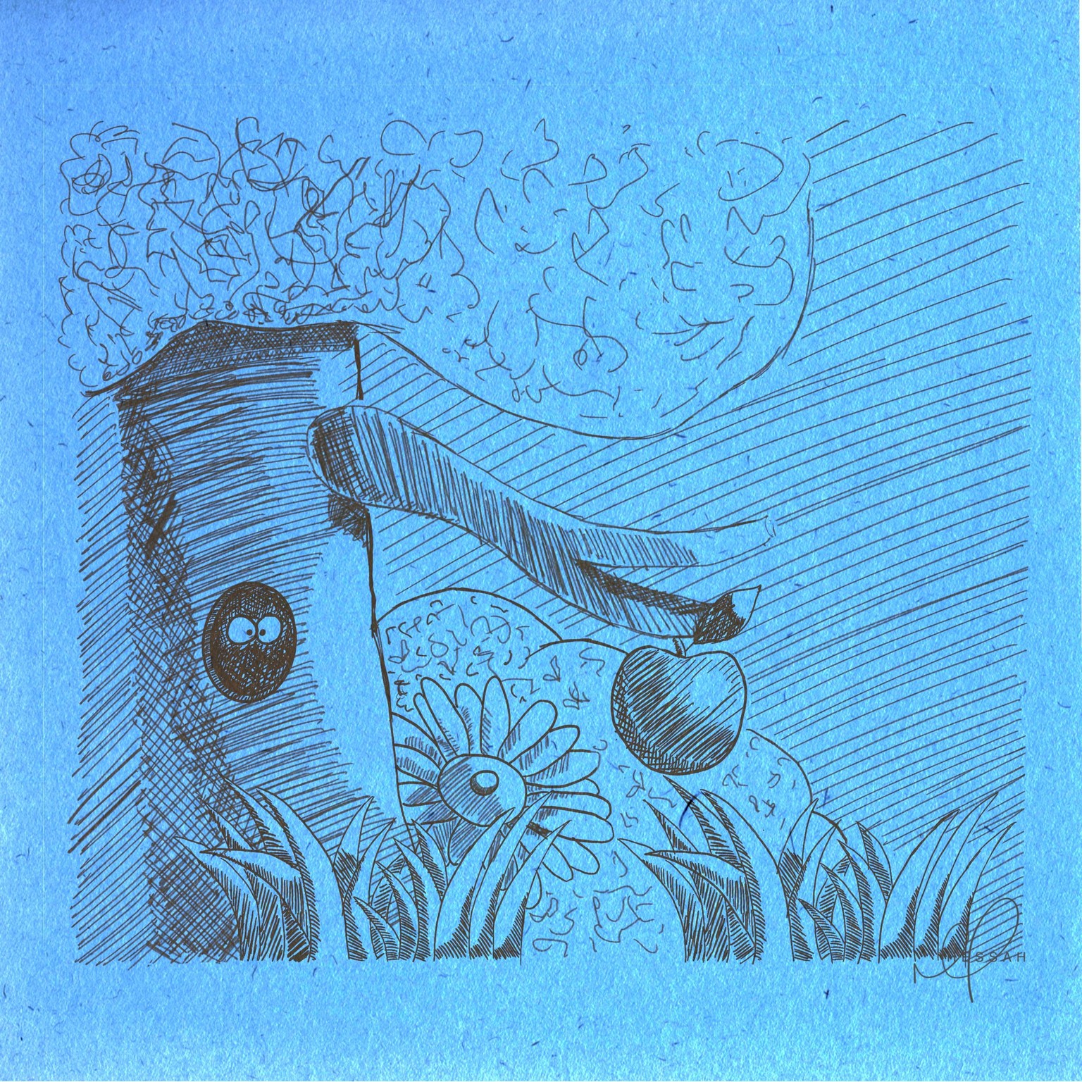 Starting with pen drawing - image 1 - student project