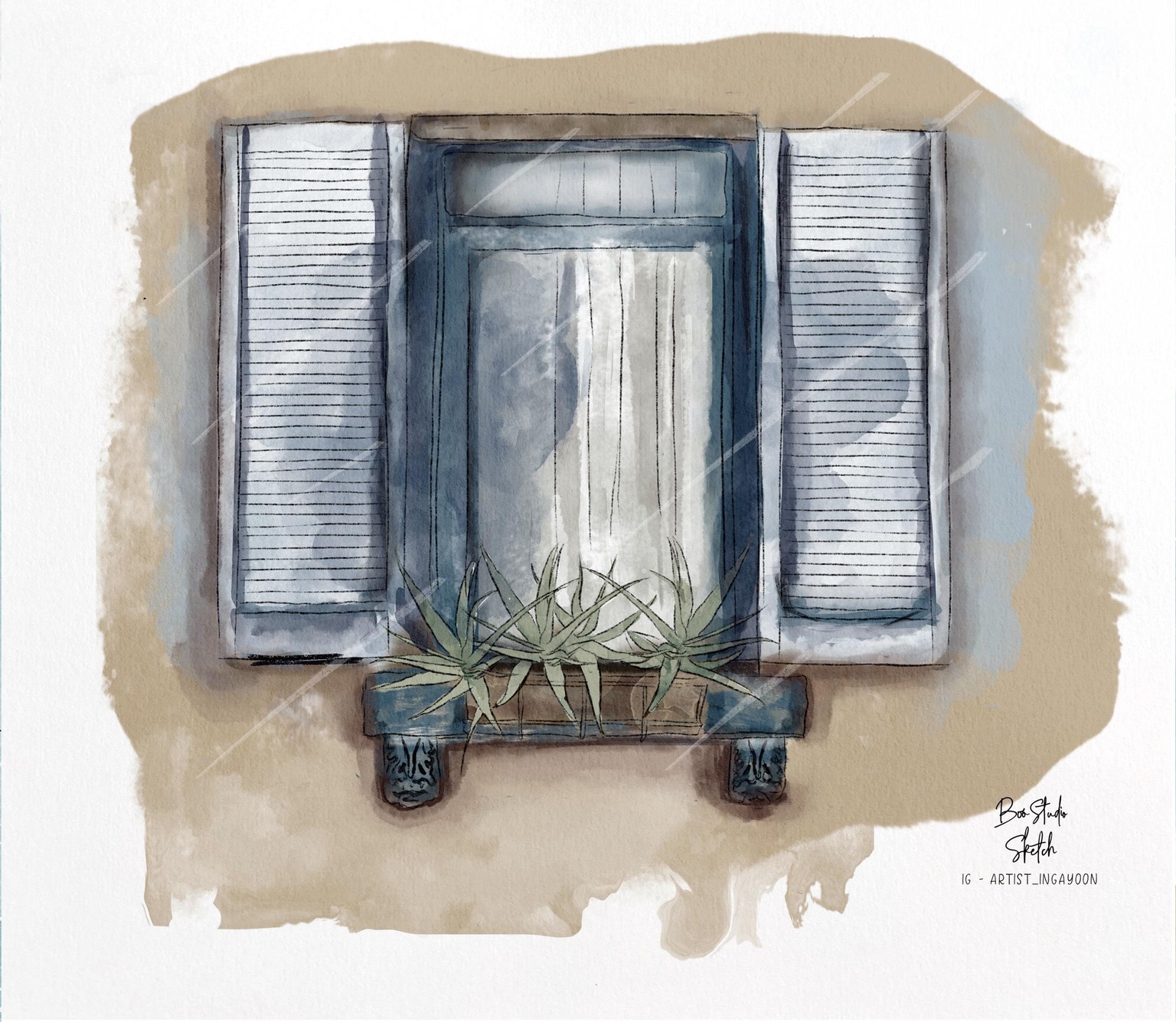 Watercolour Window - image 1 - student project