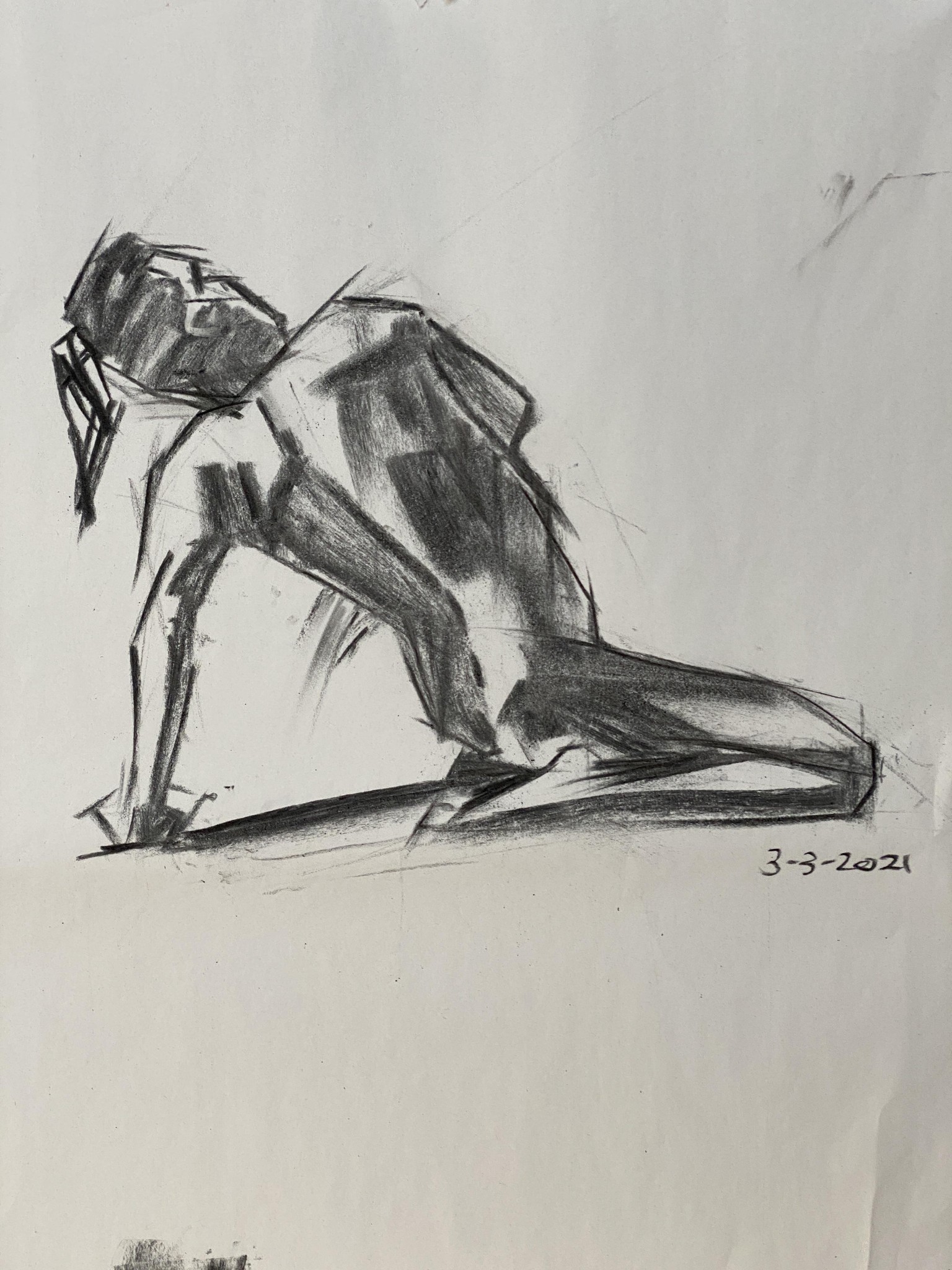 Lori's explorations in gesture drawing (heaven help us ;-) - image 2 - student project