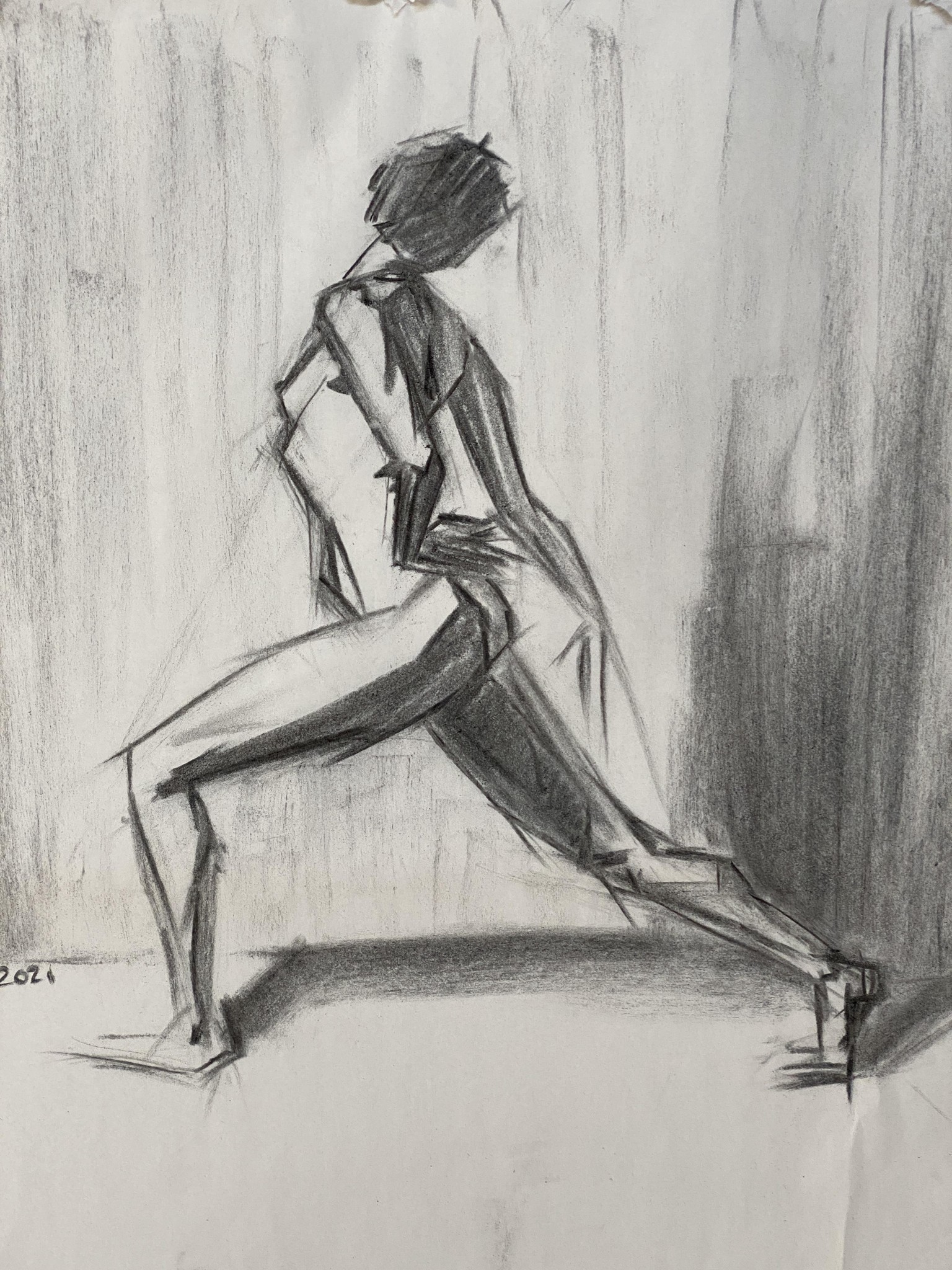 Lori's explorations in gesture drawing (heaven help us ;-) - image 4 - student project
