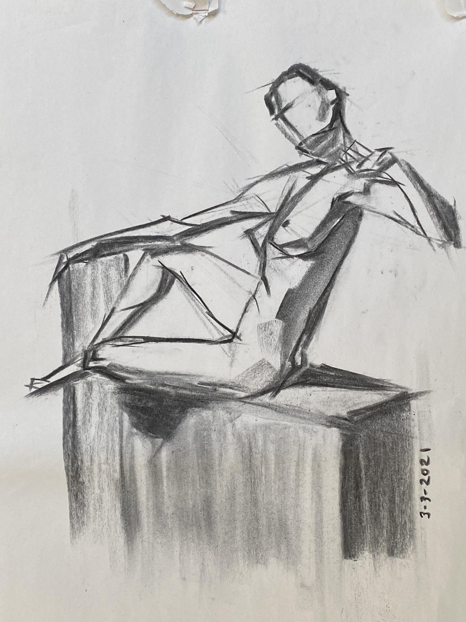 Lori's explorations in gesture drawing (heaven help us ;-) - image 3 - student project