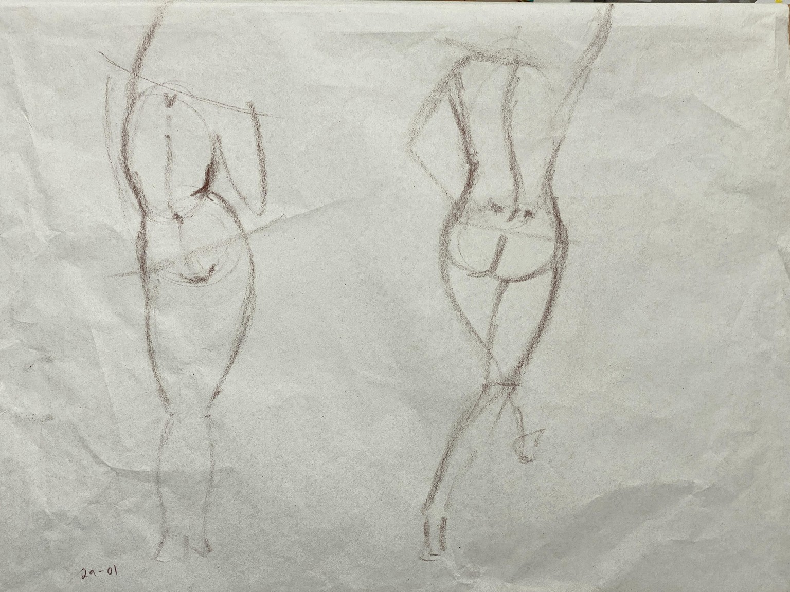 Update 18 April - 2021 : Lori's Gesture drawing project - image 14 - student project