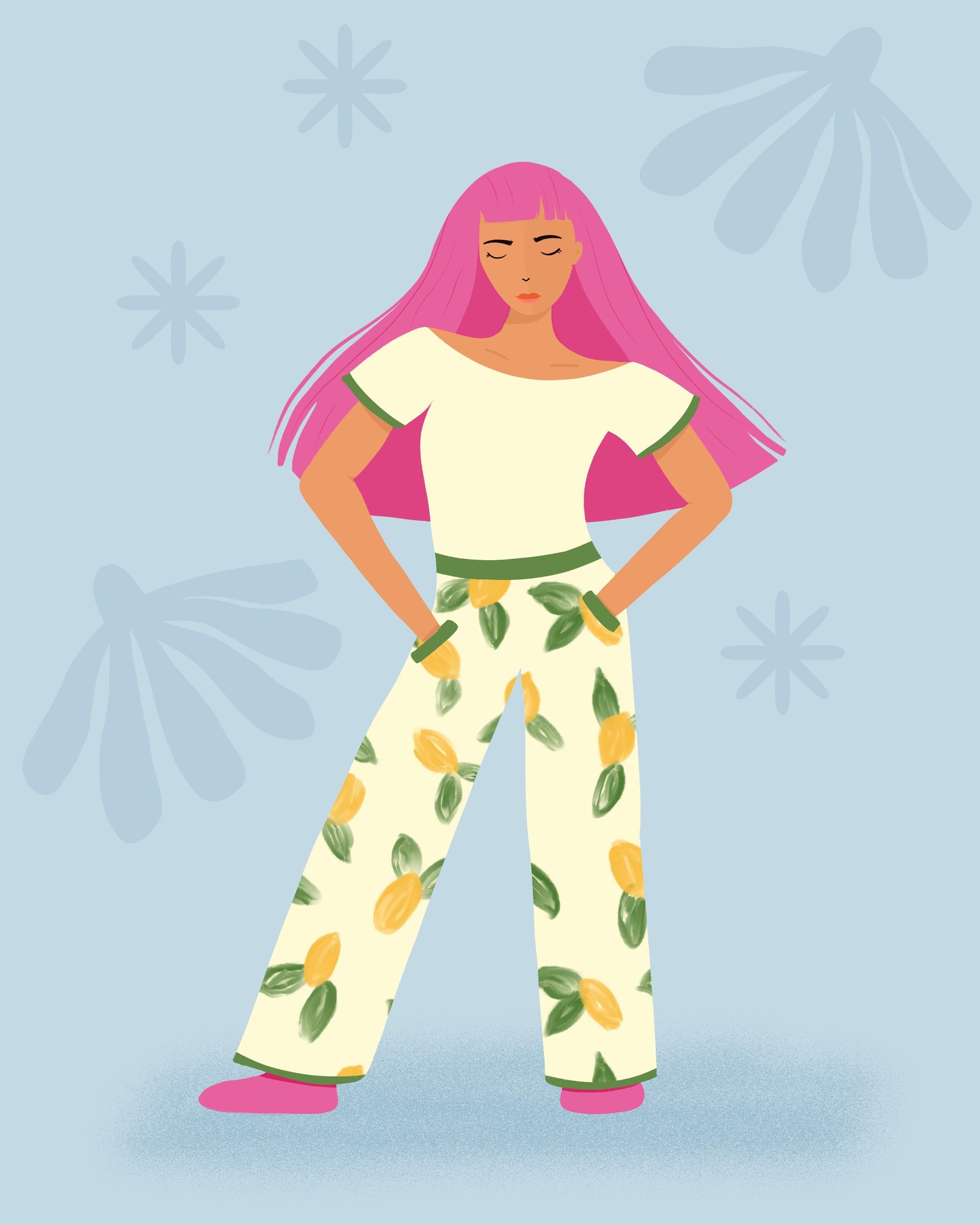 Woman in Pattern Outfit - image 2 - student project