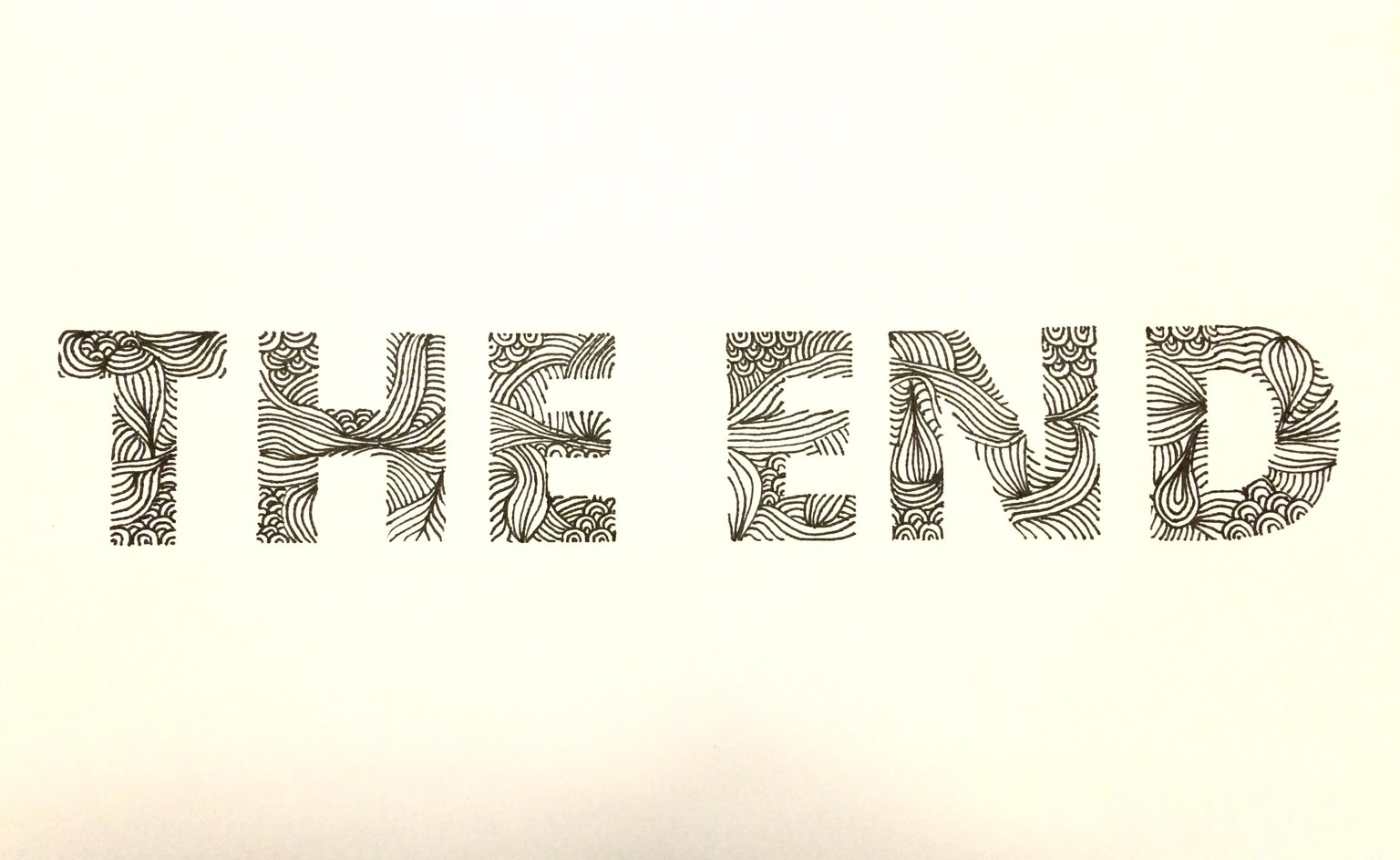 The End Doodle Font - image 1 - student project