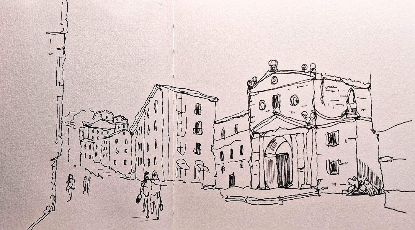 Bilbao in line and wash - image 1 - student project
