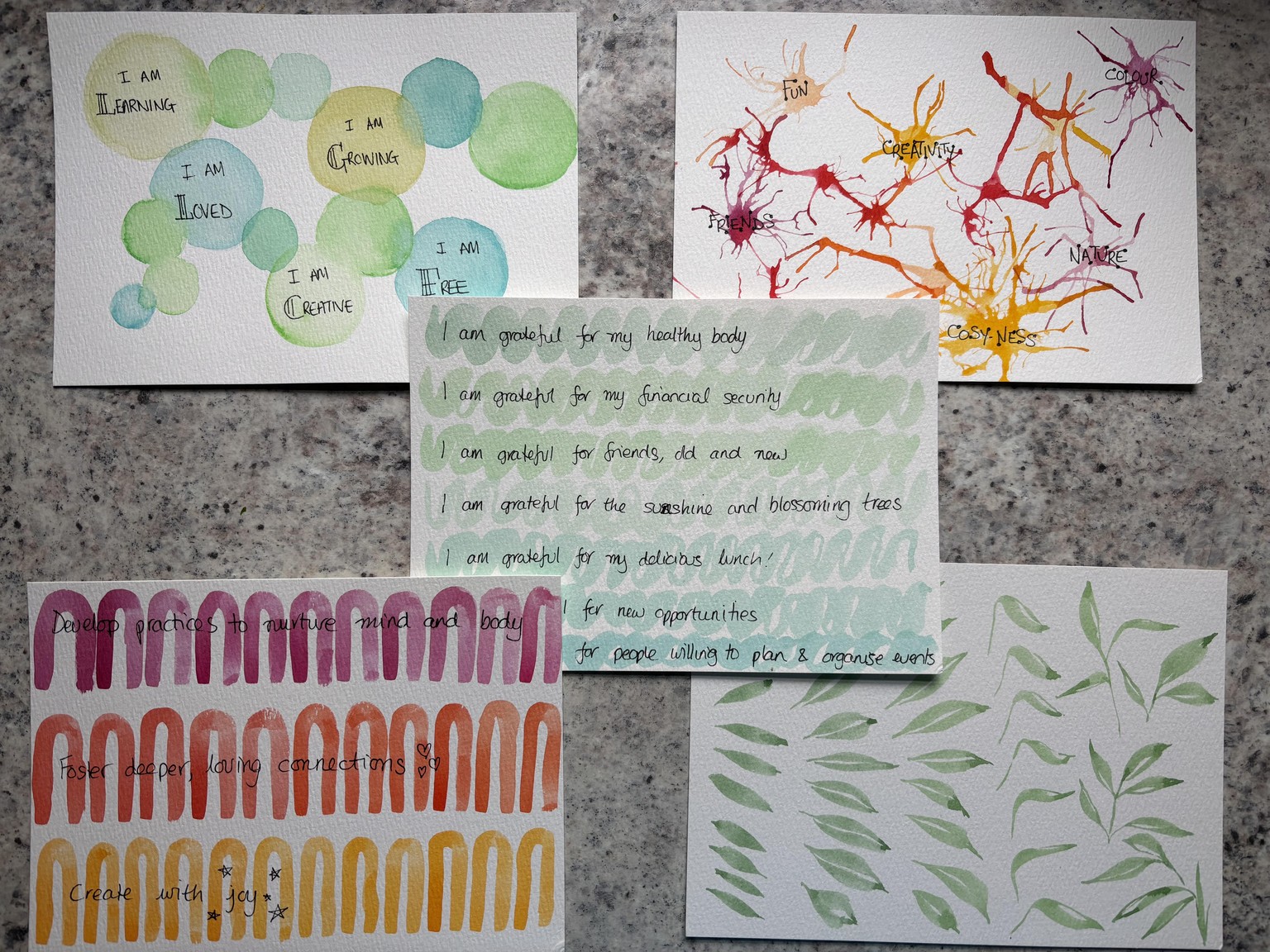 Mindfulness painting - image 1 - student project