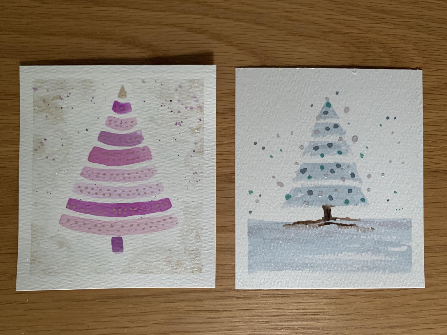 Whimsical Christmas Trees - image 2 - student project