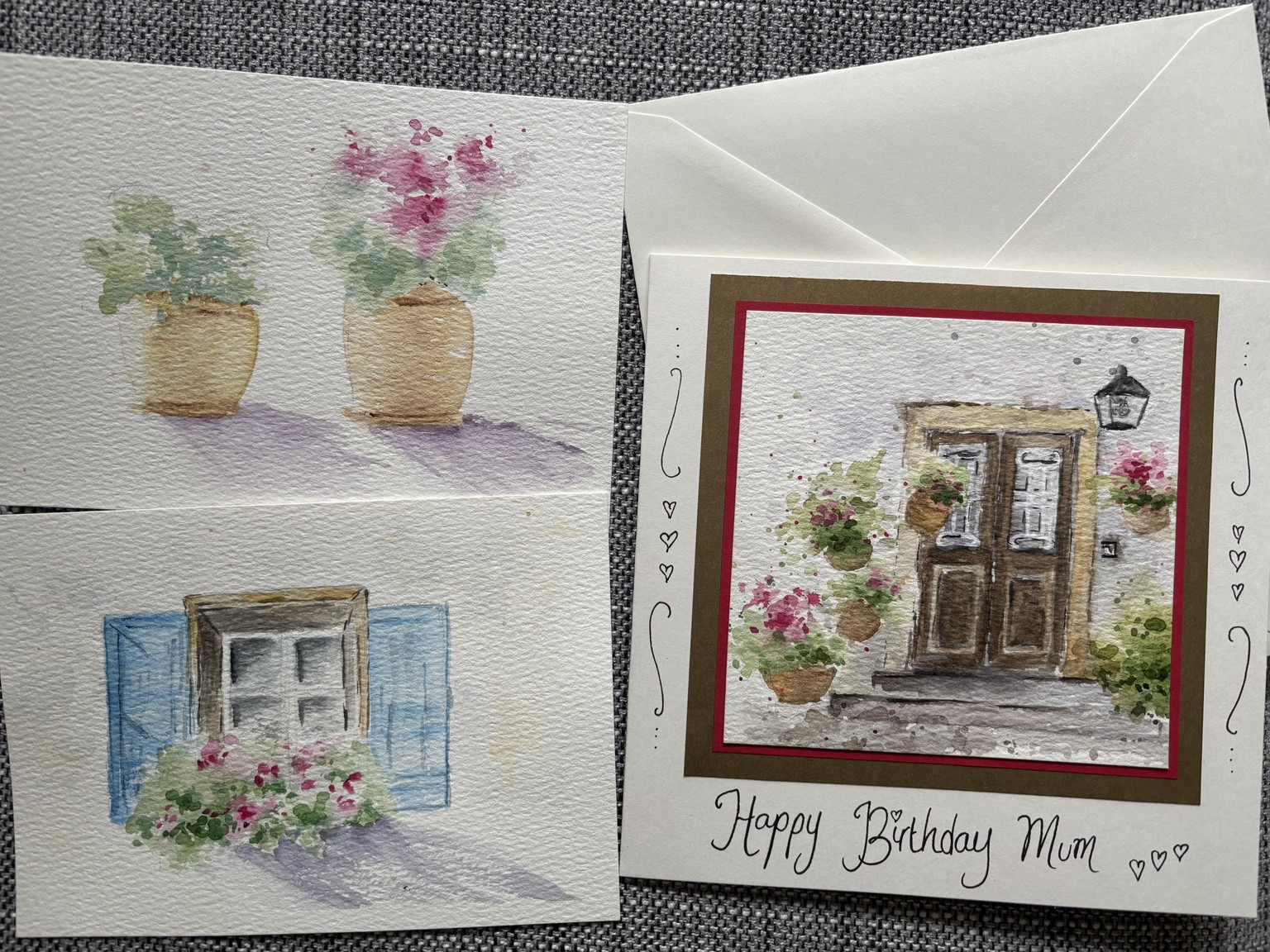 Watercolour doors and windows - image 1 - student project