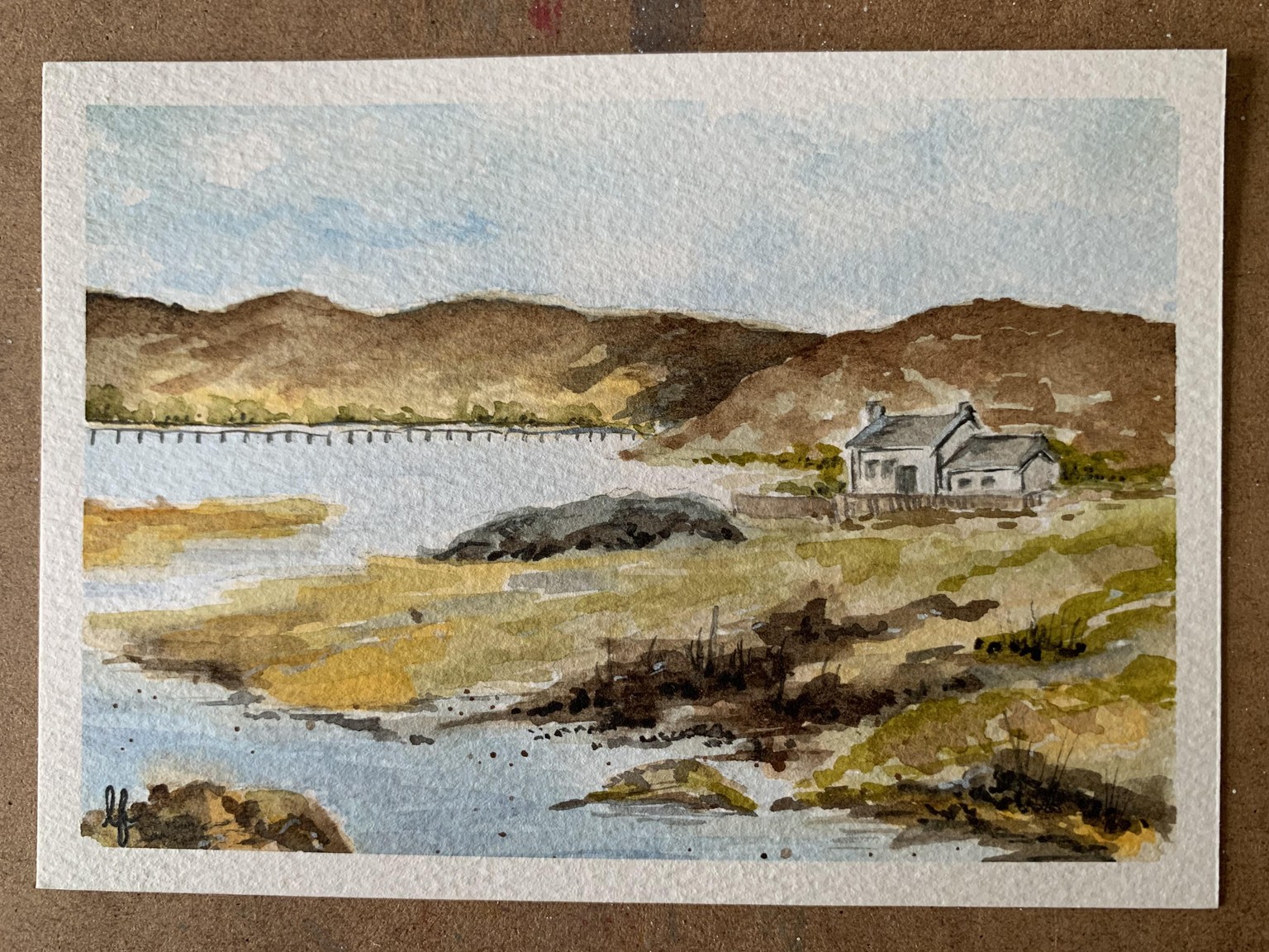Watercolour landscape - image 1 - student project