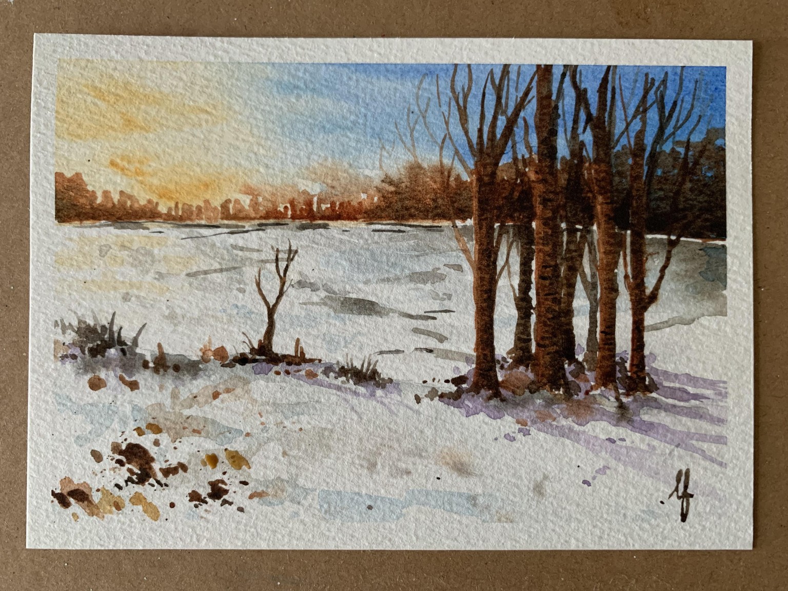 Wintry sunset - image 1 - student project
