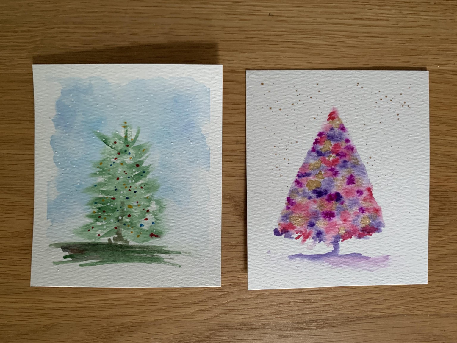 Whimsical Christmas Trees - image 1 - student project
