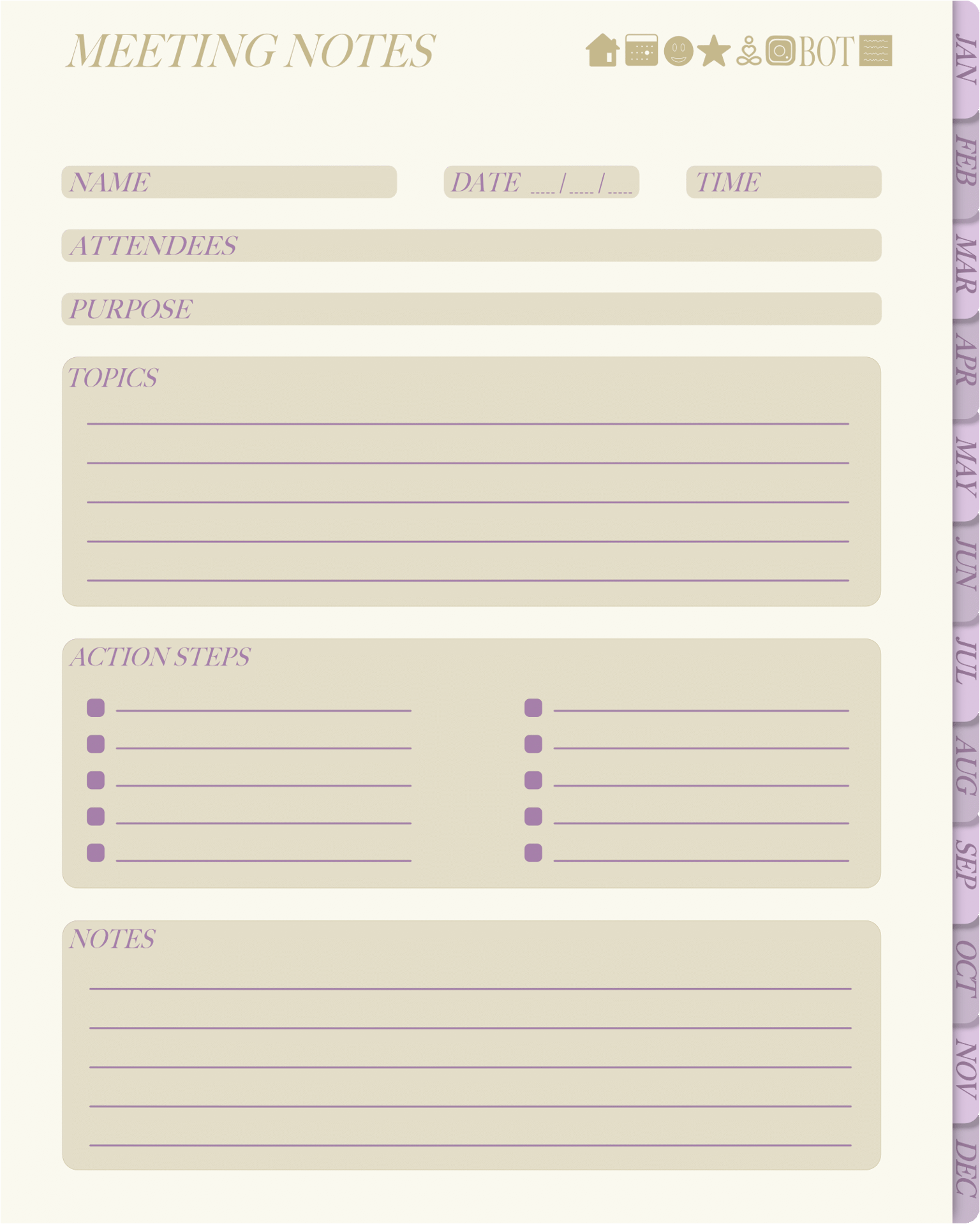 My first (not so minimal) Digital Planner - image 5 - student project