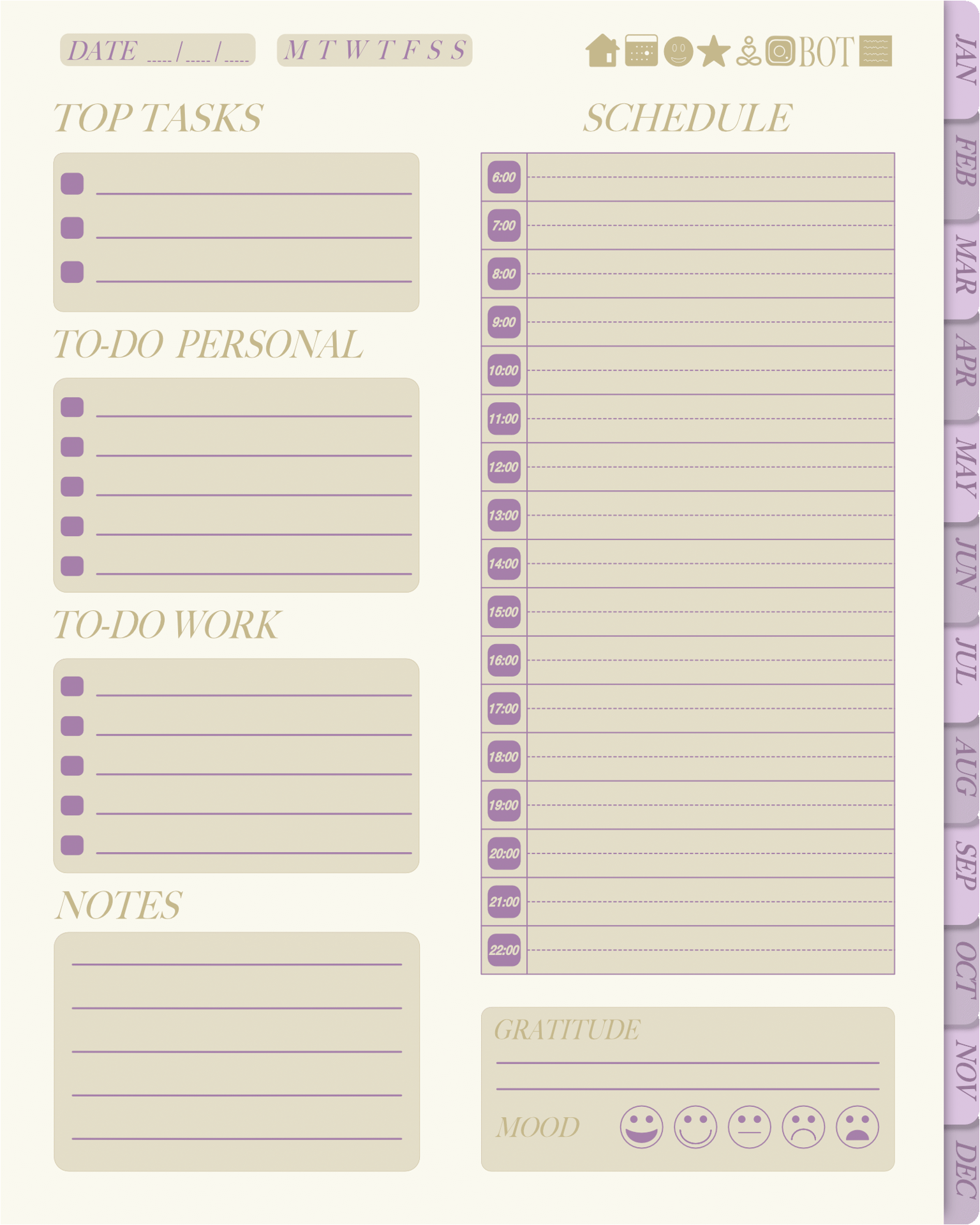 My first (not so minimal) Digital Planner - image 3 - student project