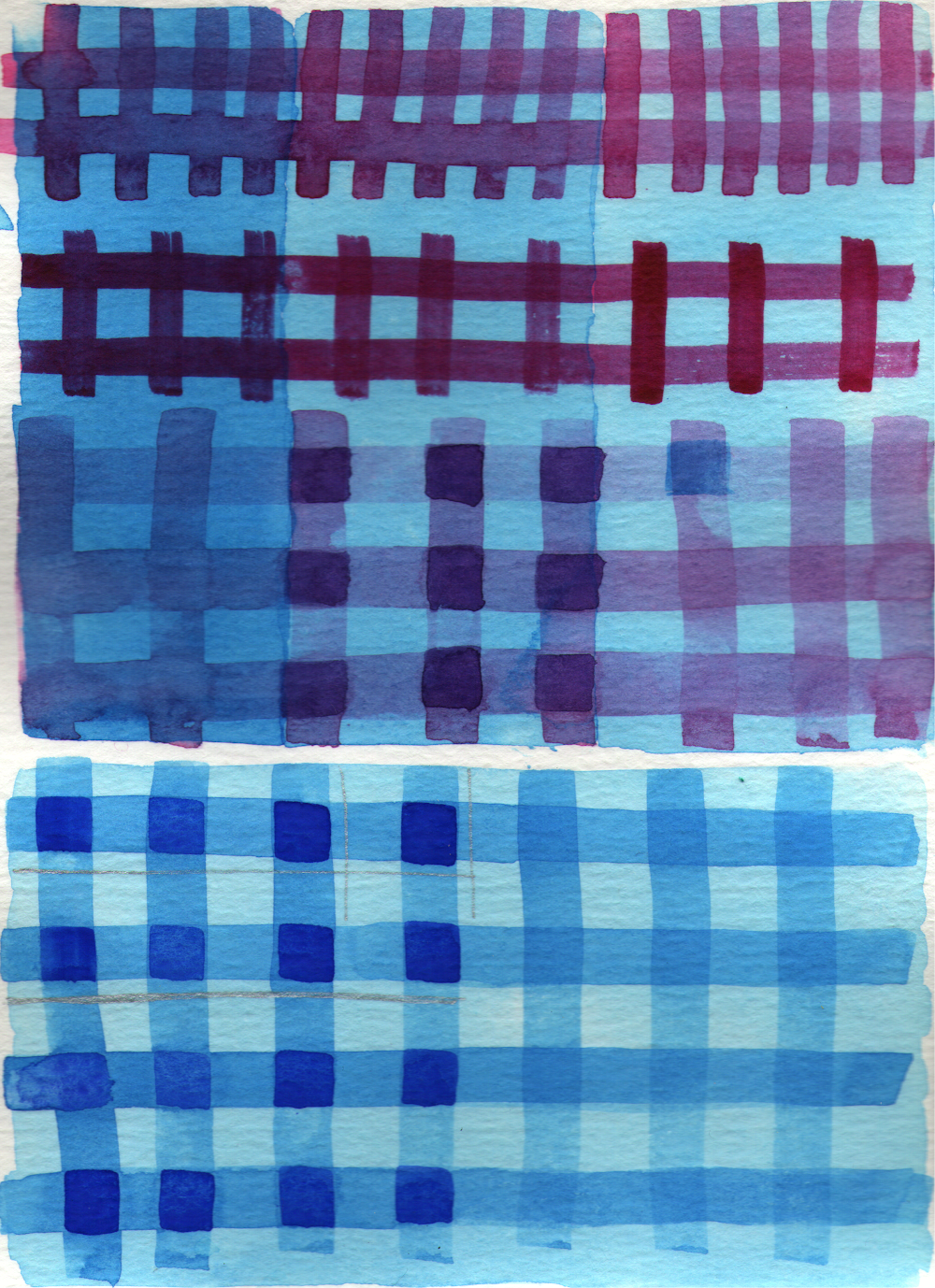 Watercolor plaids - image 1 - student project