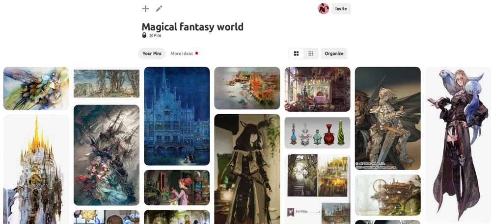 Fantasy mood board - image 1 - student project