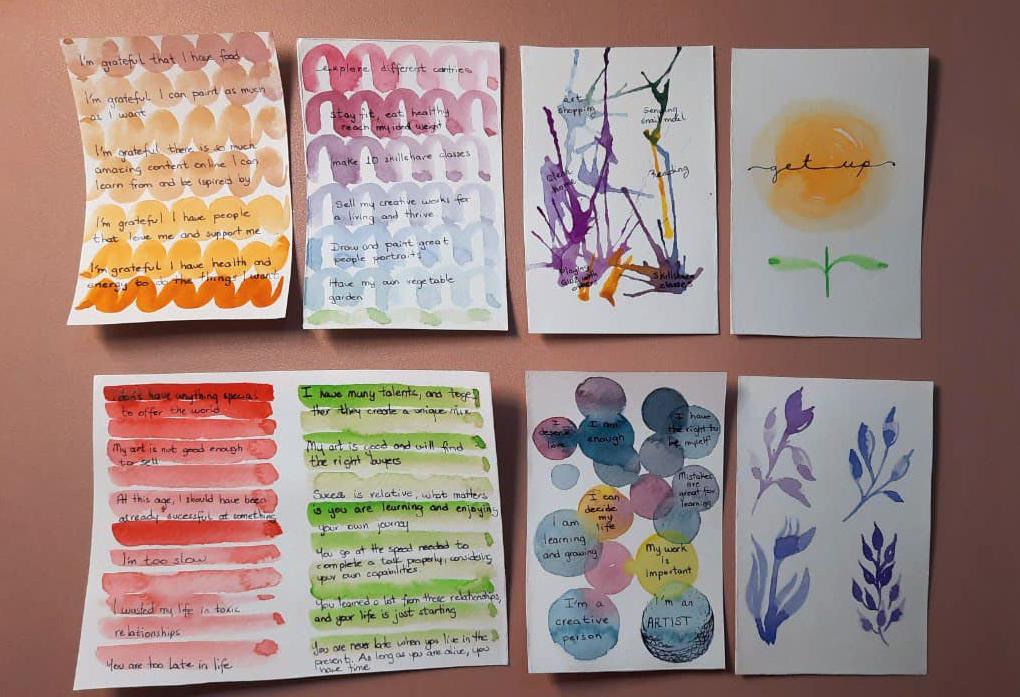 Mindfulness with watercolor - image 1 - student project