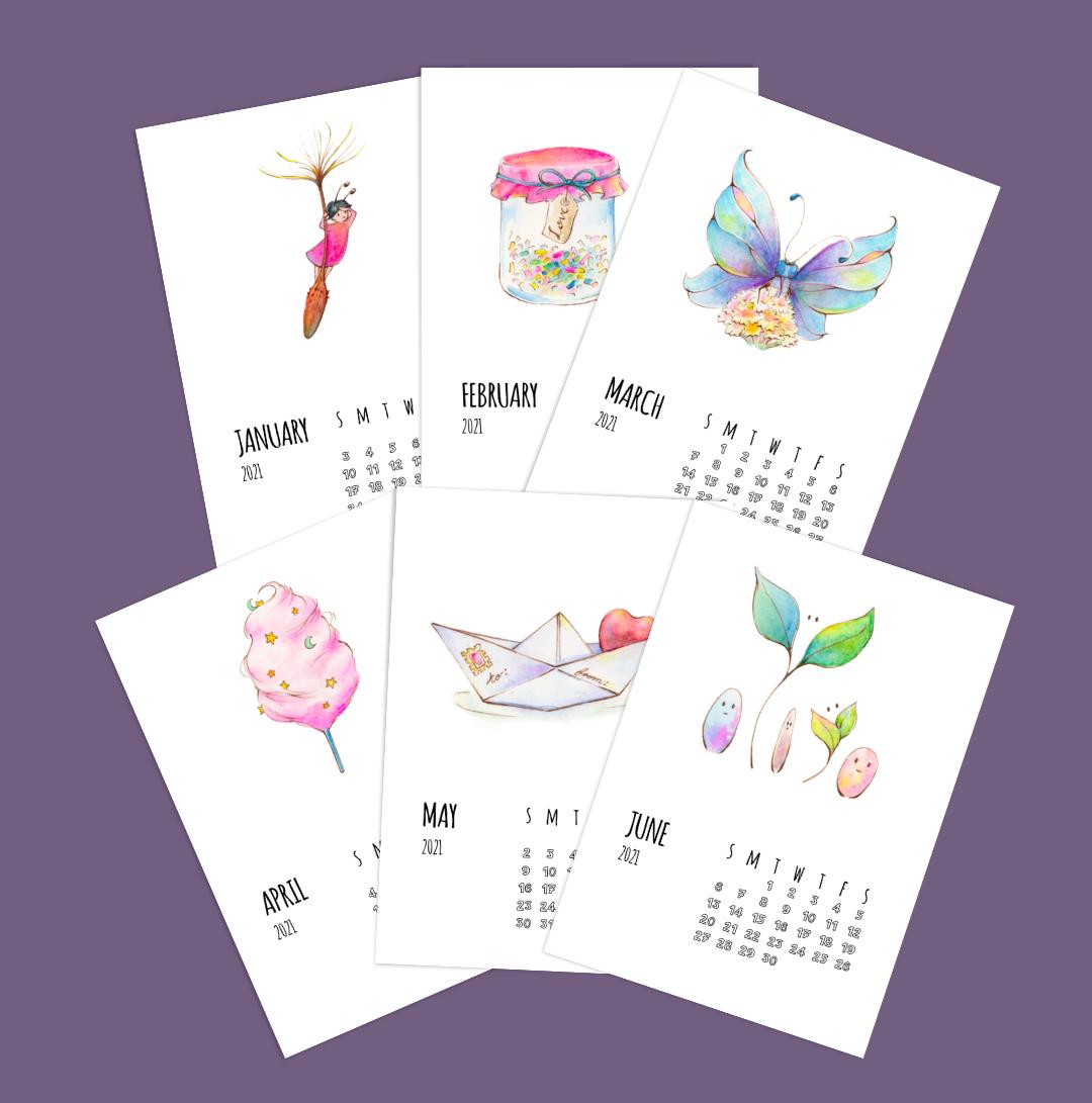 Whimsy calendar - image 2 - student project