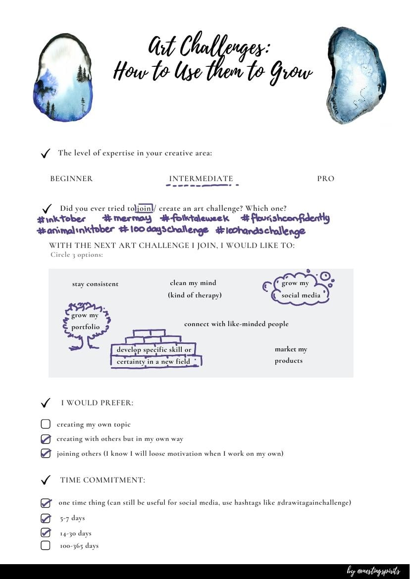 I love art challenges - image 1 - student project