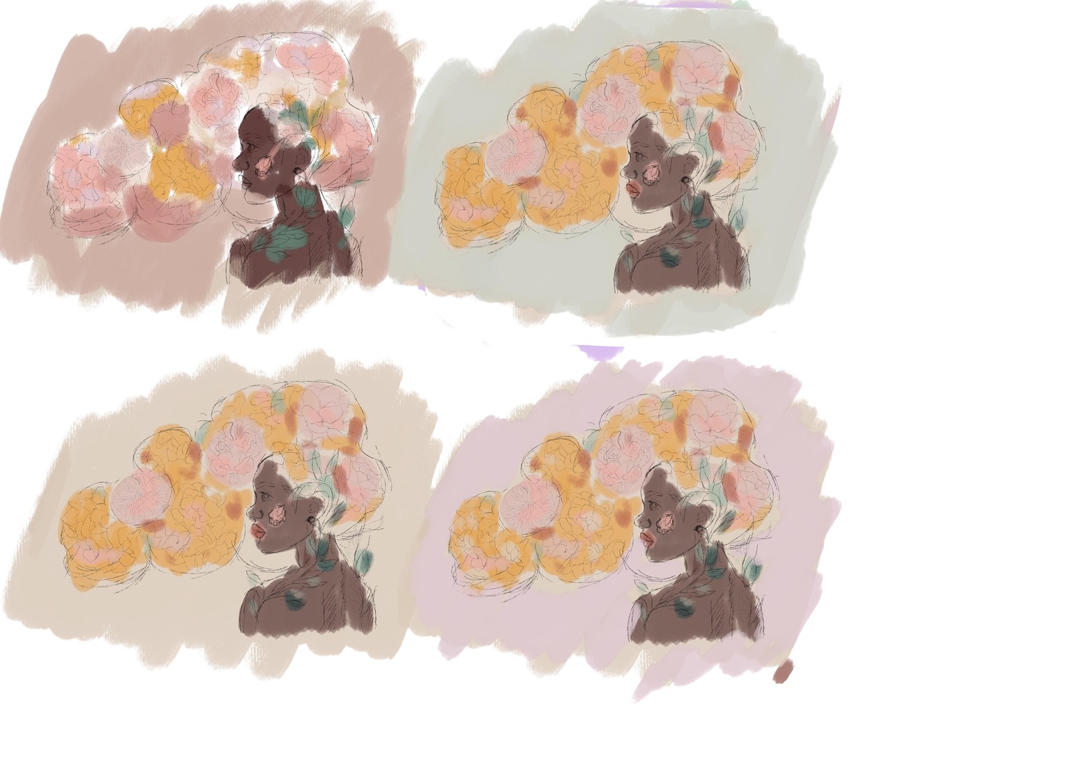 Floral hair - image 2 - student project