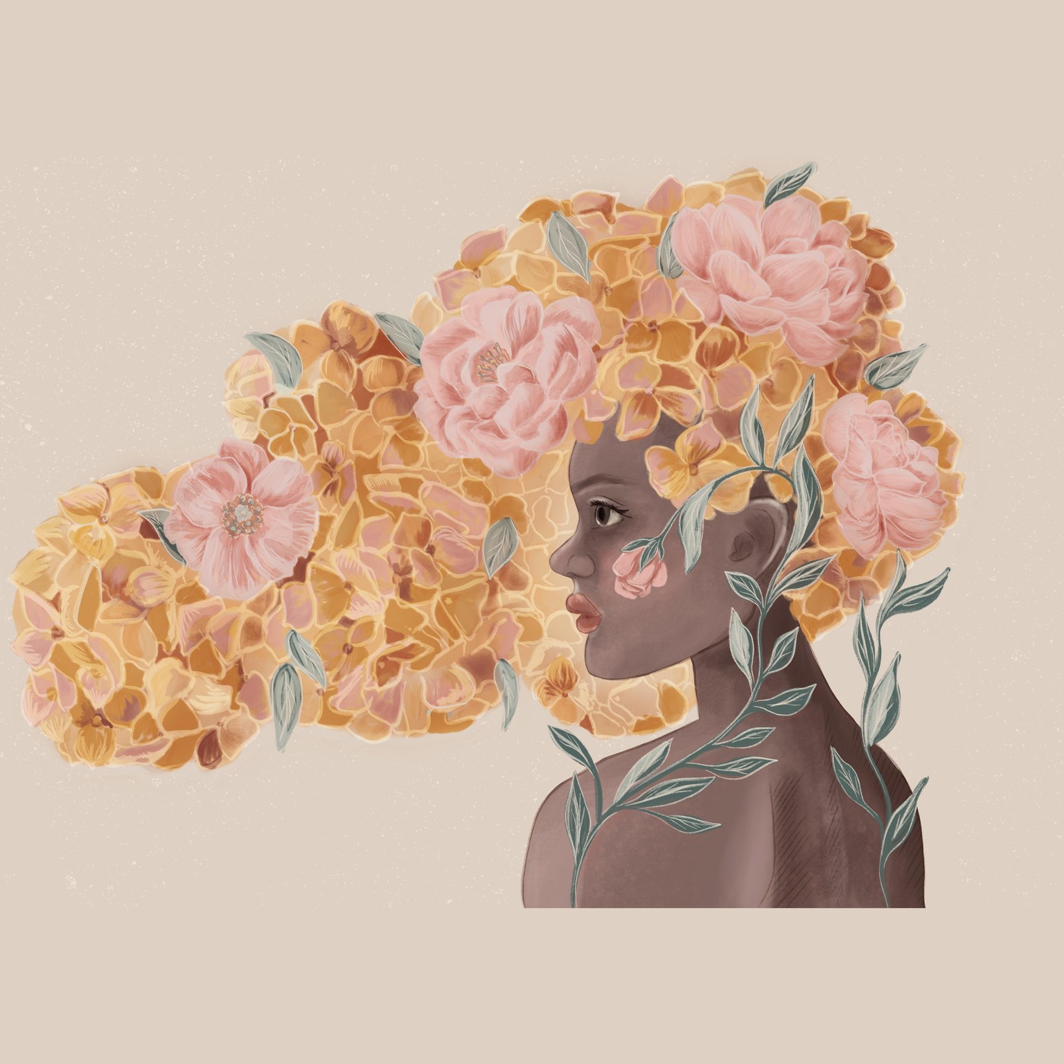 Floral hair - image 1 - student project