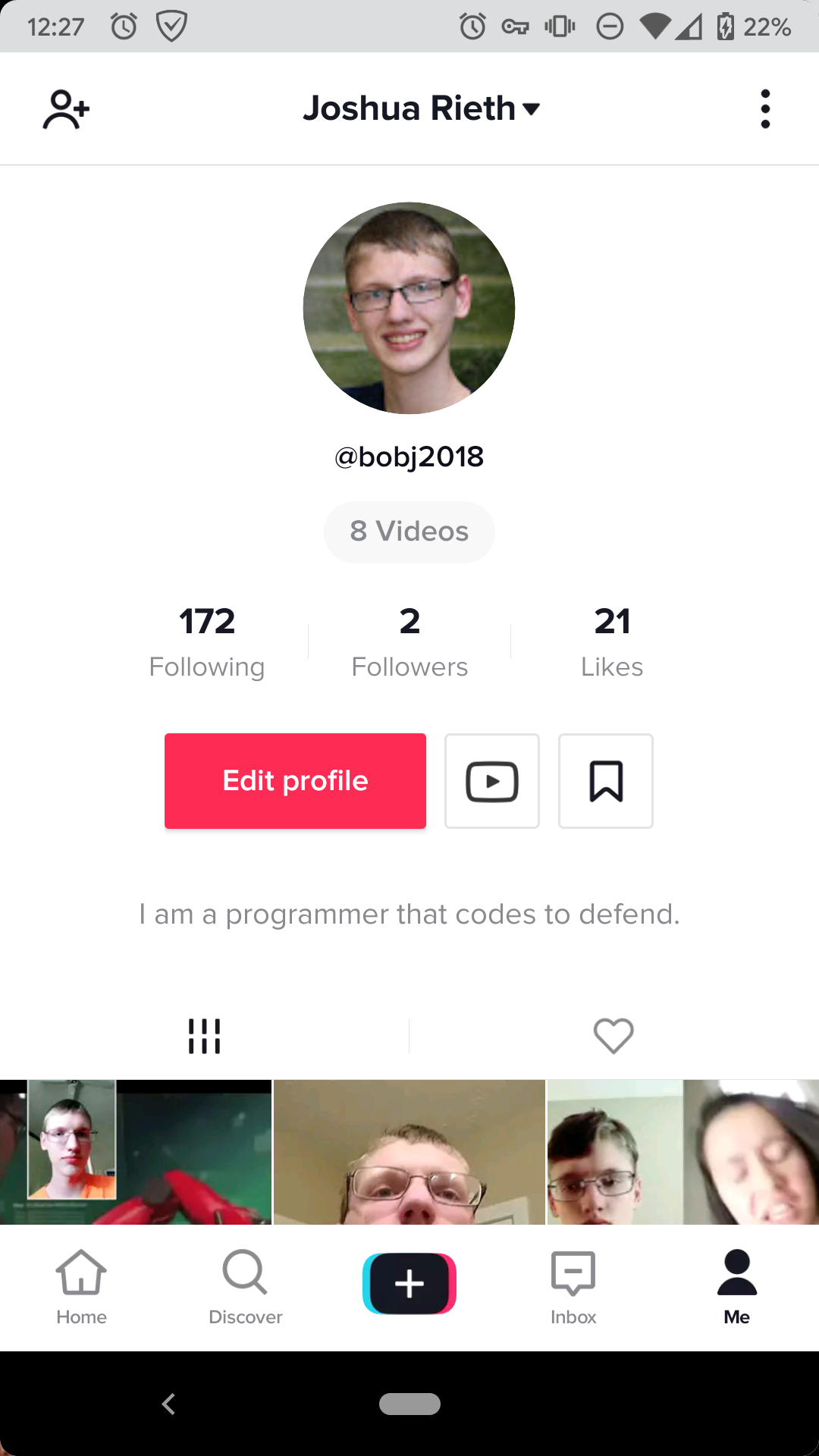 Bobj2018's TikTok - image 1 - student project