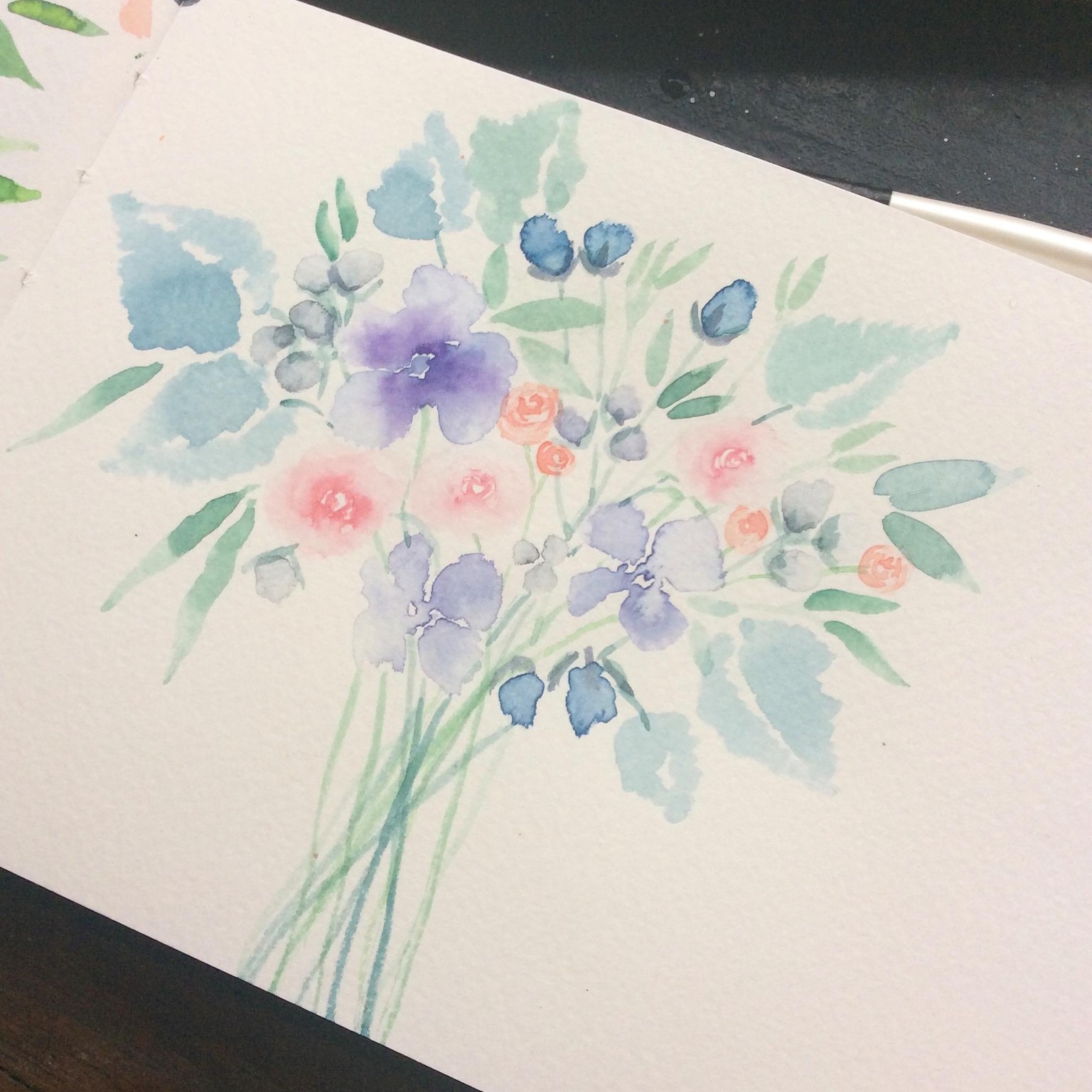 Touch technique flowers - image 3 - student project