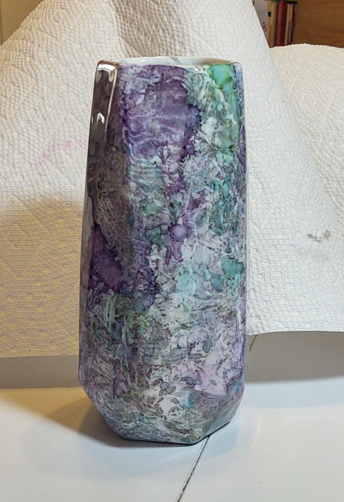 Alcohol Ink Plastic Wrap Technique - image 2 - student project