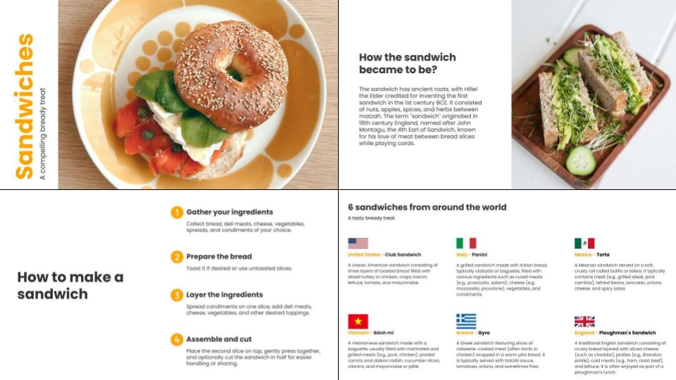 A short presentation on sandwiches - image 2 - student project