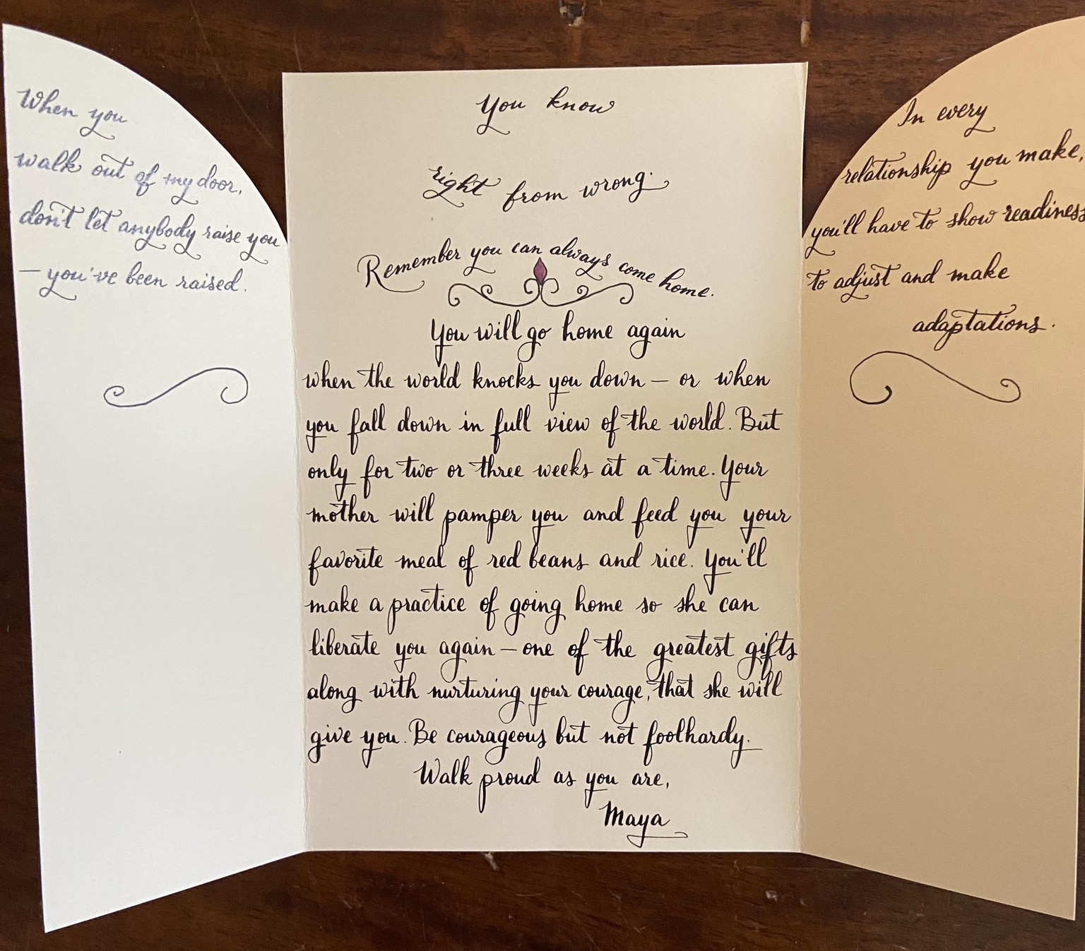 Maya Angelou's Letter to her younger self - image 2 - student project
