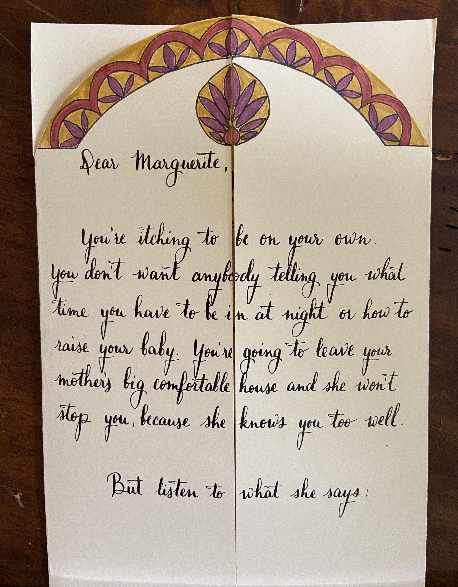 Maya Angelou's Letter to her younger self - image 1 - student project