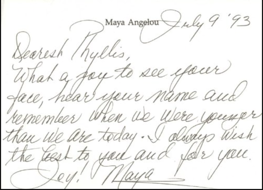 Maya Angelou's Letter to her younger self - image 3 - student project