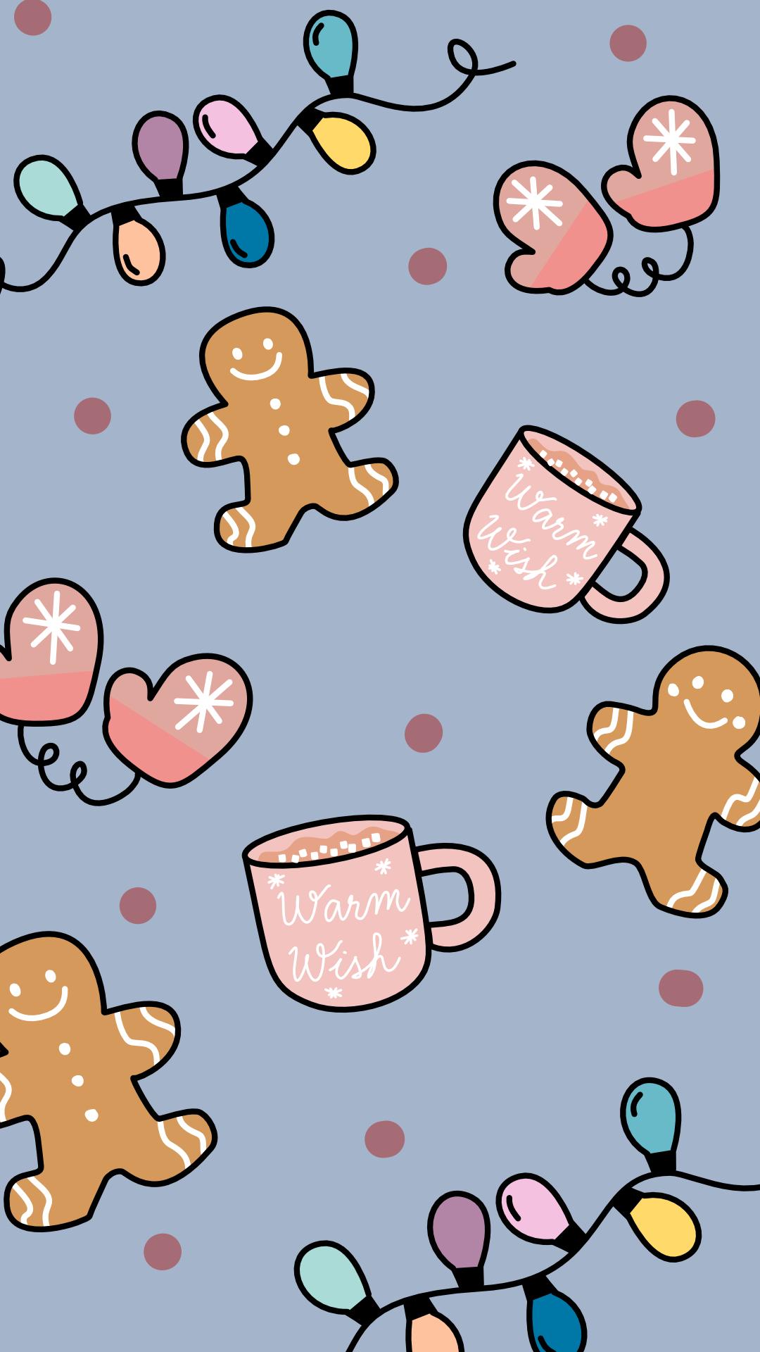 Winter Doodle Background - image 1 - student project