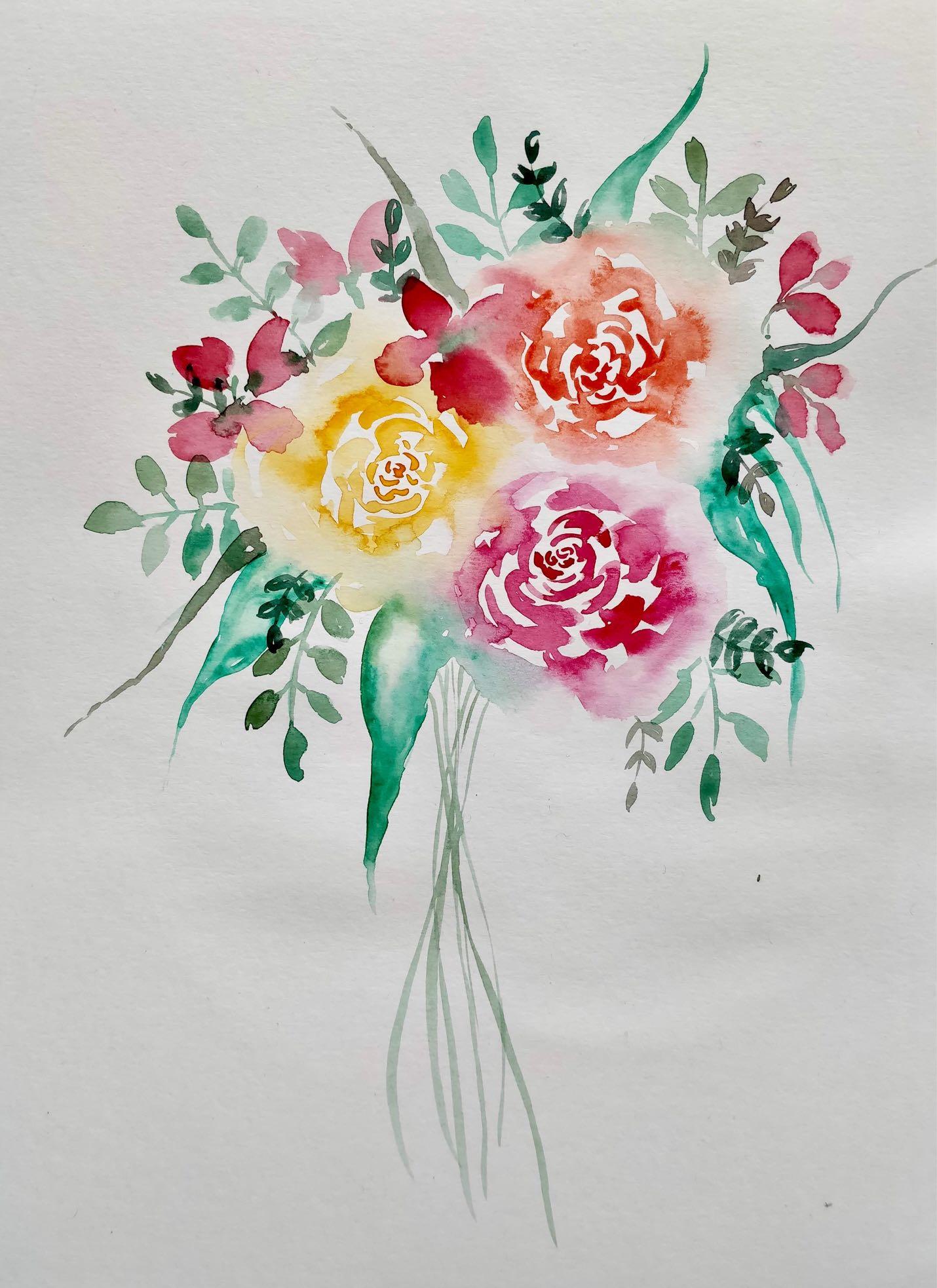 Bouquet? Okay! with Pizzle Paints - image 3 - student project