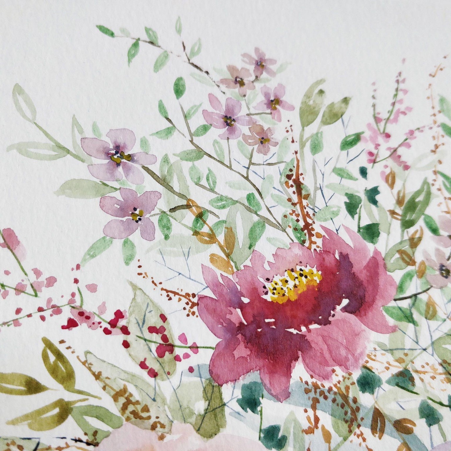 Watercolor Loose Florals: Paint and Explore - image 2 - student project